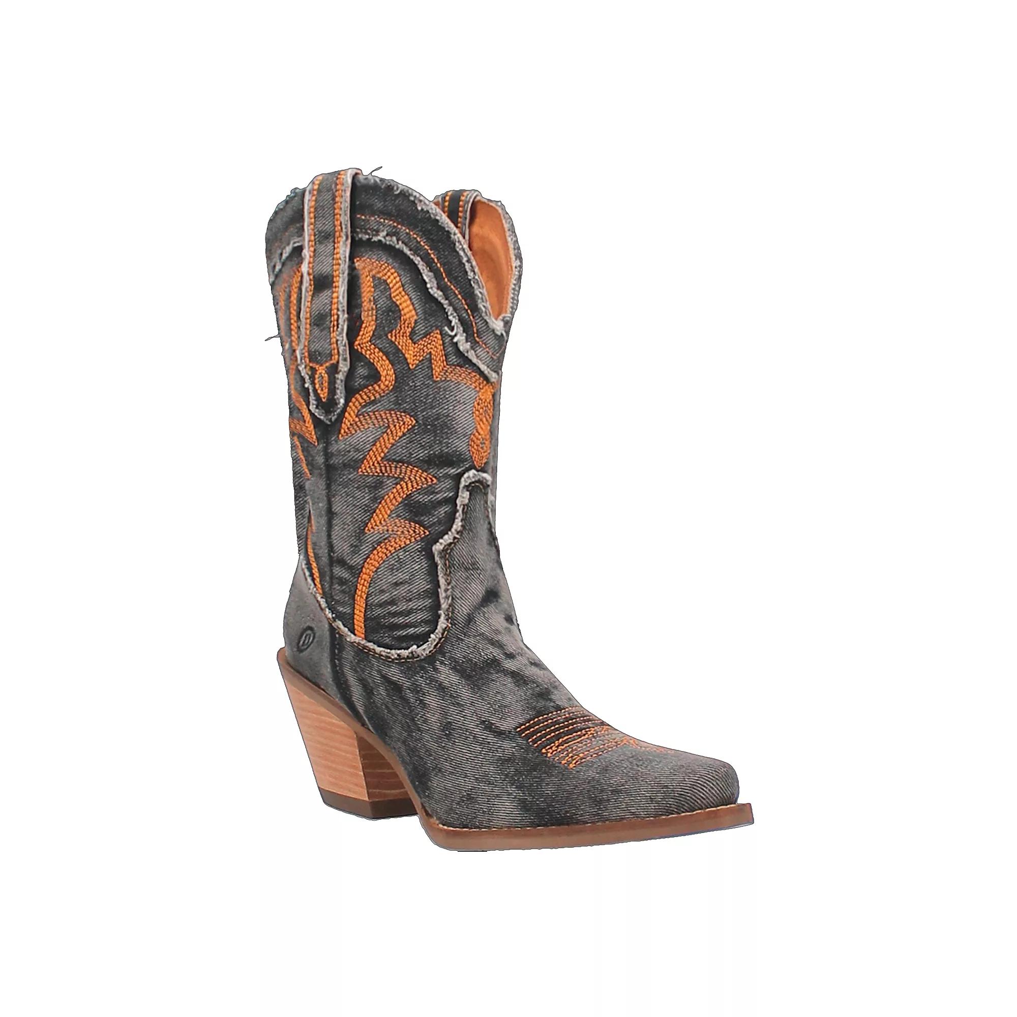 Dingo Yall Need Dolly Denim Western Mid Boots Product Image