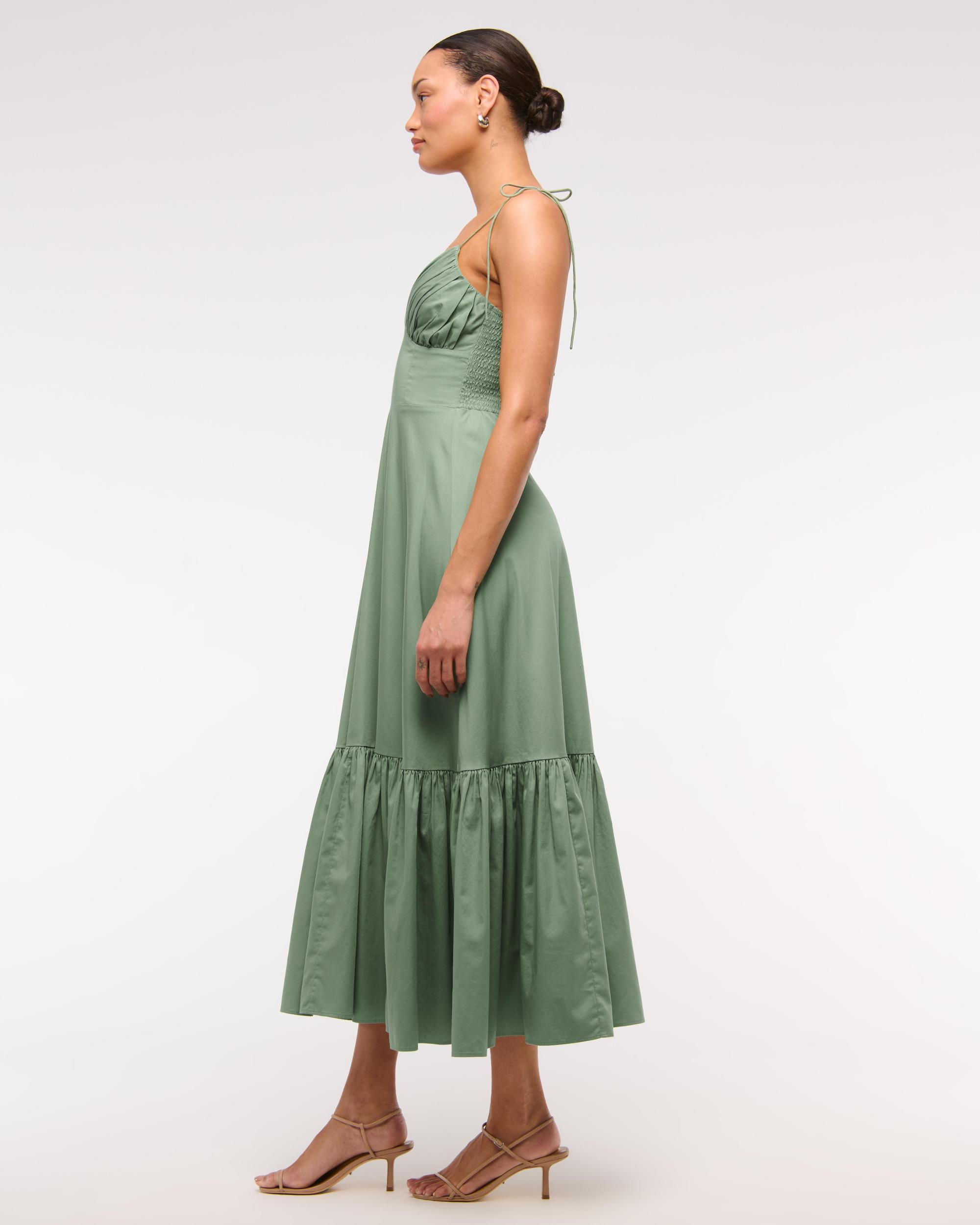 Tie-Strap Tiered Maxi Dress Product Image