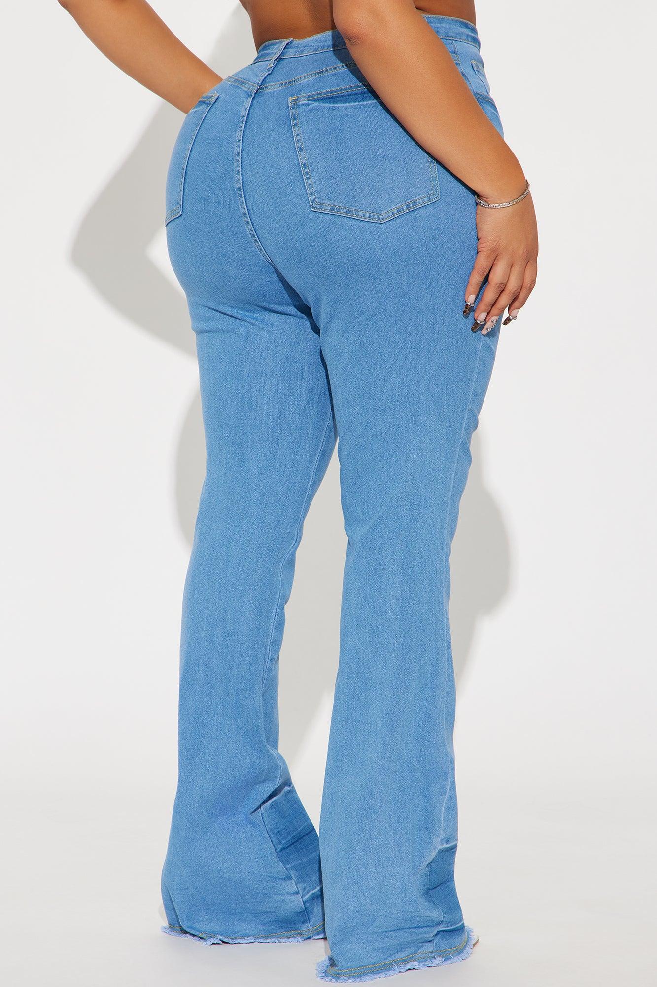 Kaylor High Stretch Flare Jeans - Medium Wash Product Image