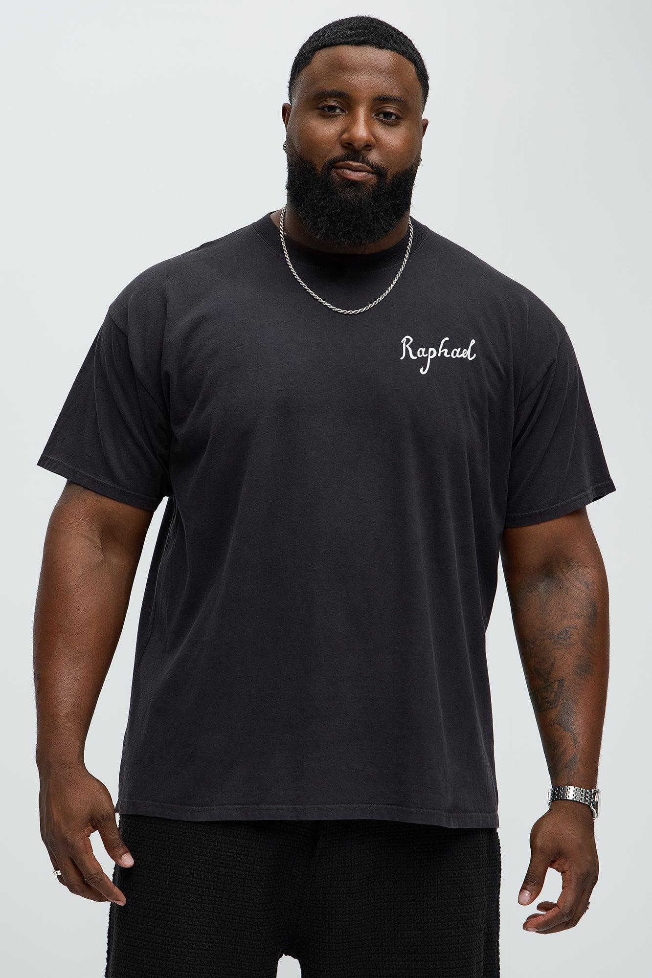 Raphael The School Of Athens Oversized Short Sleeve Tee - Black Male Product Image