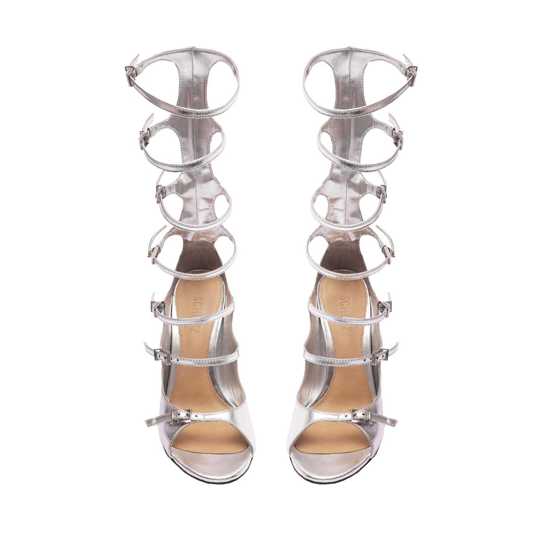 Roman Up Metallic Leather Sandal Female Product Image