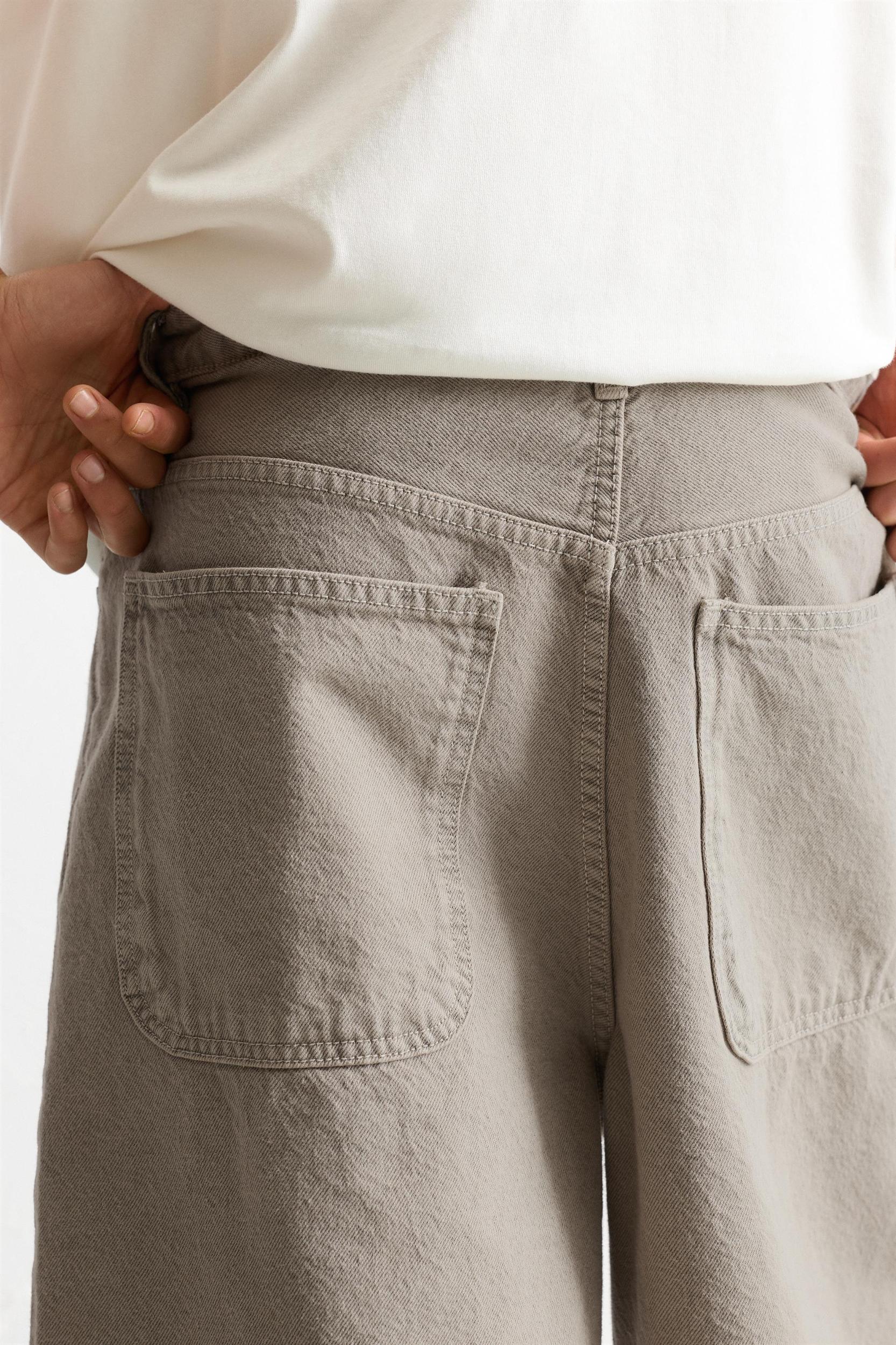 Baggy denim Bermuda shorts Product Image