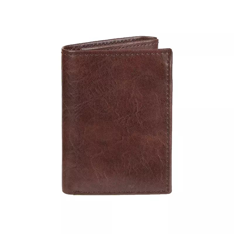 Men's Sonoma Goods For Life® RFID-Blocking Trifold Wallet, Brown Product Image