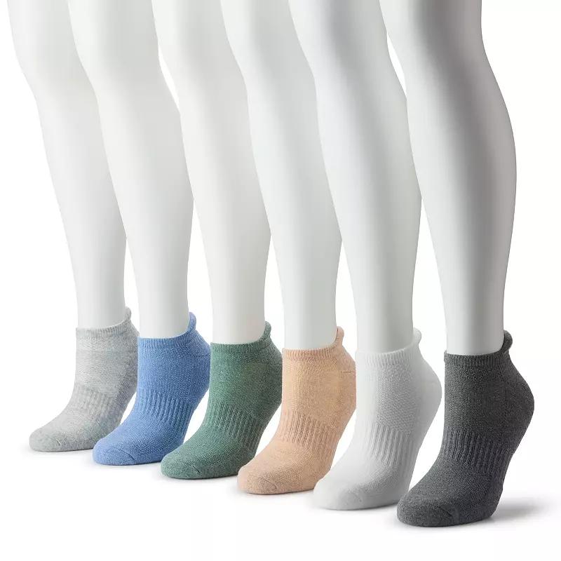 Womens FLX 6-Pack Athletic Low Cut Tab Socks Product Image