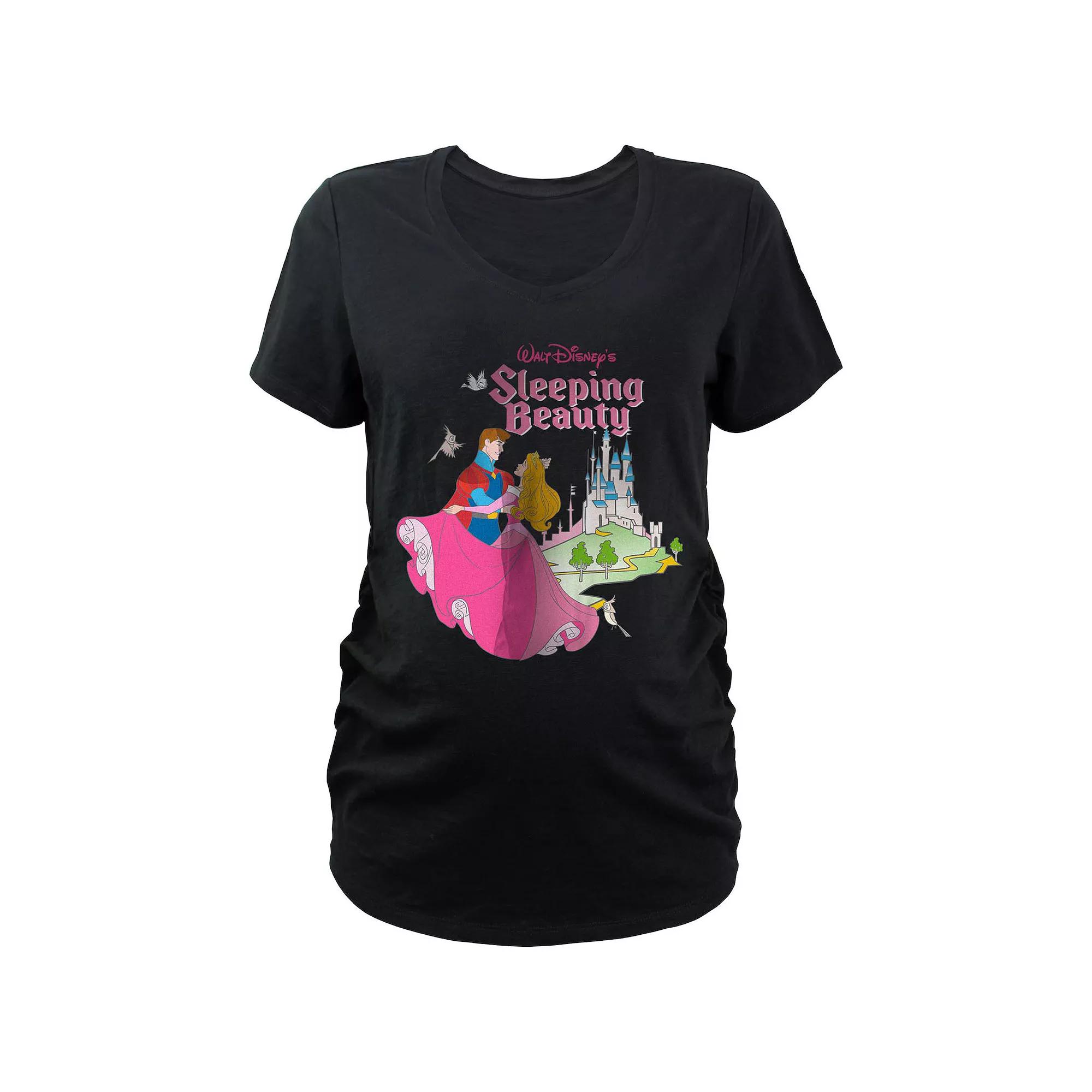 Disney's Sleeping Beauty Dance Poster Maternity Graphic Tee, Women's,  Product Image