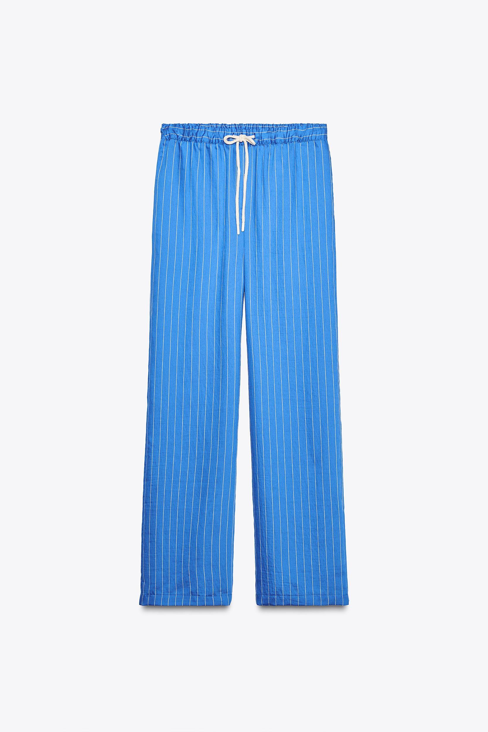STRIPED PAJAMA PANTS ZW COLLECTION Product Image