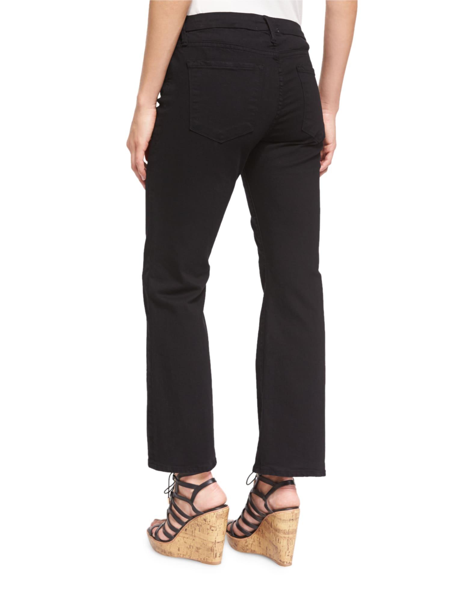 Womens Le Crop Mid-Rise Bootcut Jeans Product Image