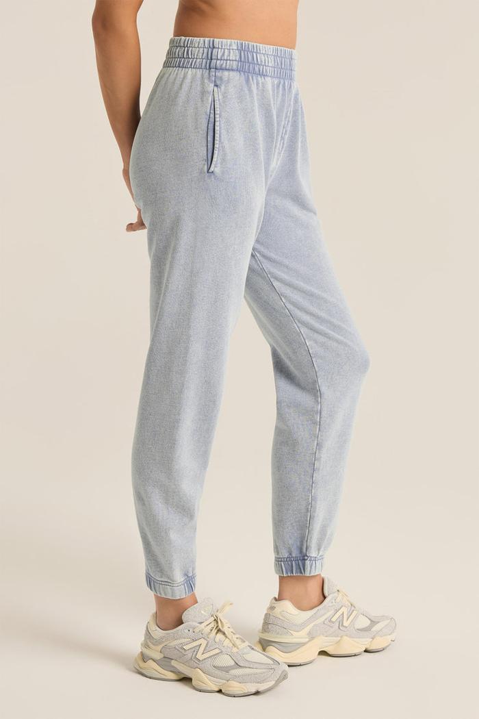 Slim Knit Denim Jogger Product Image