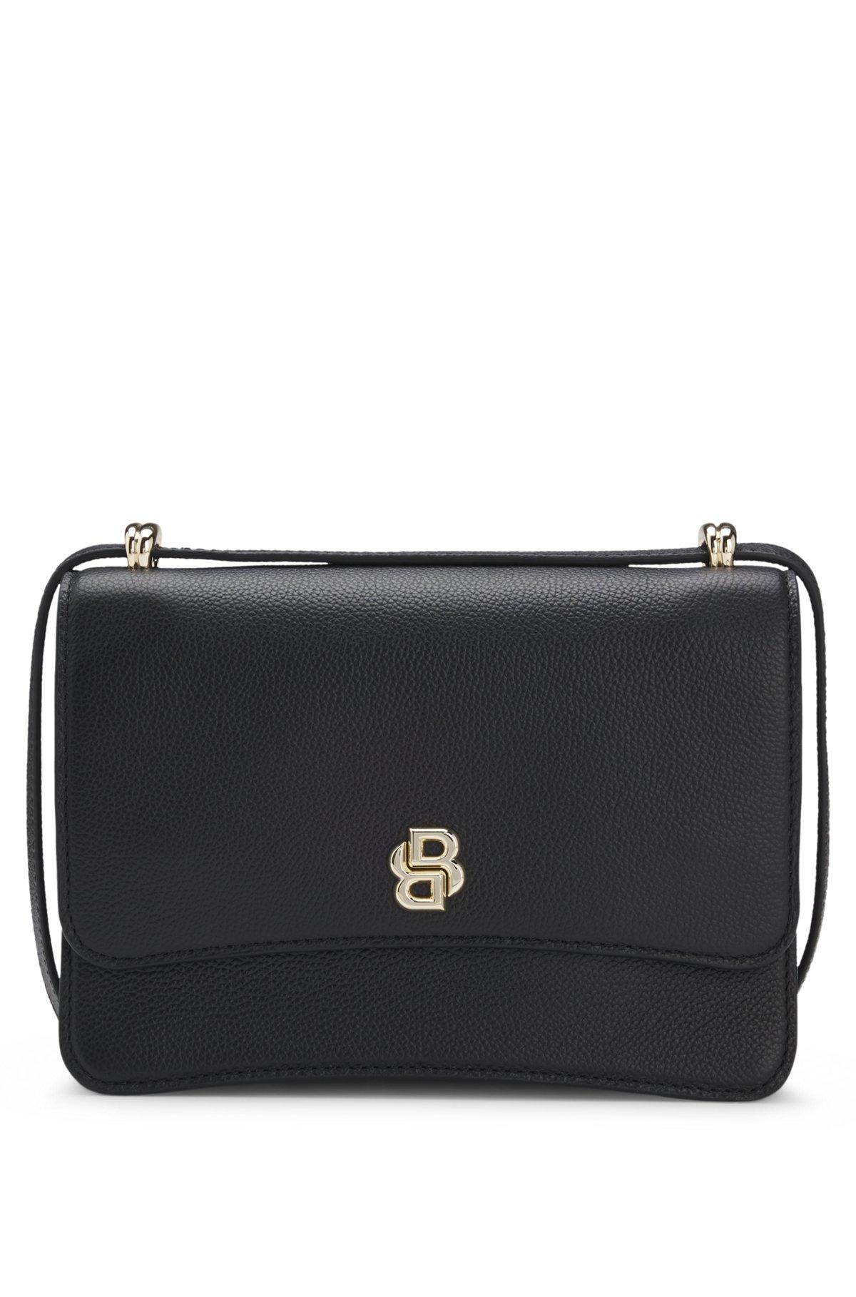 Leather crossbody bag with Double B monogram trim Product Image