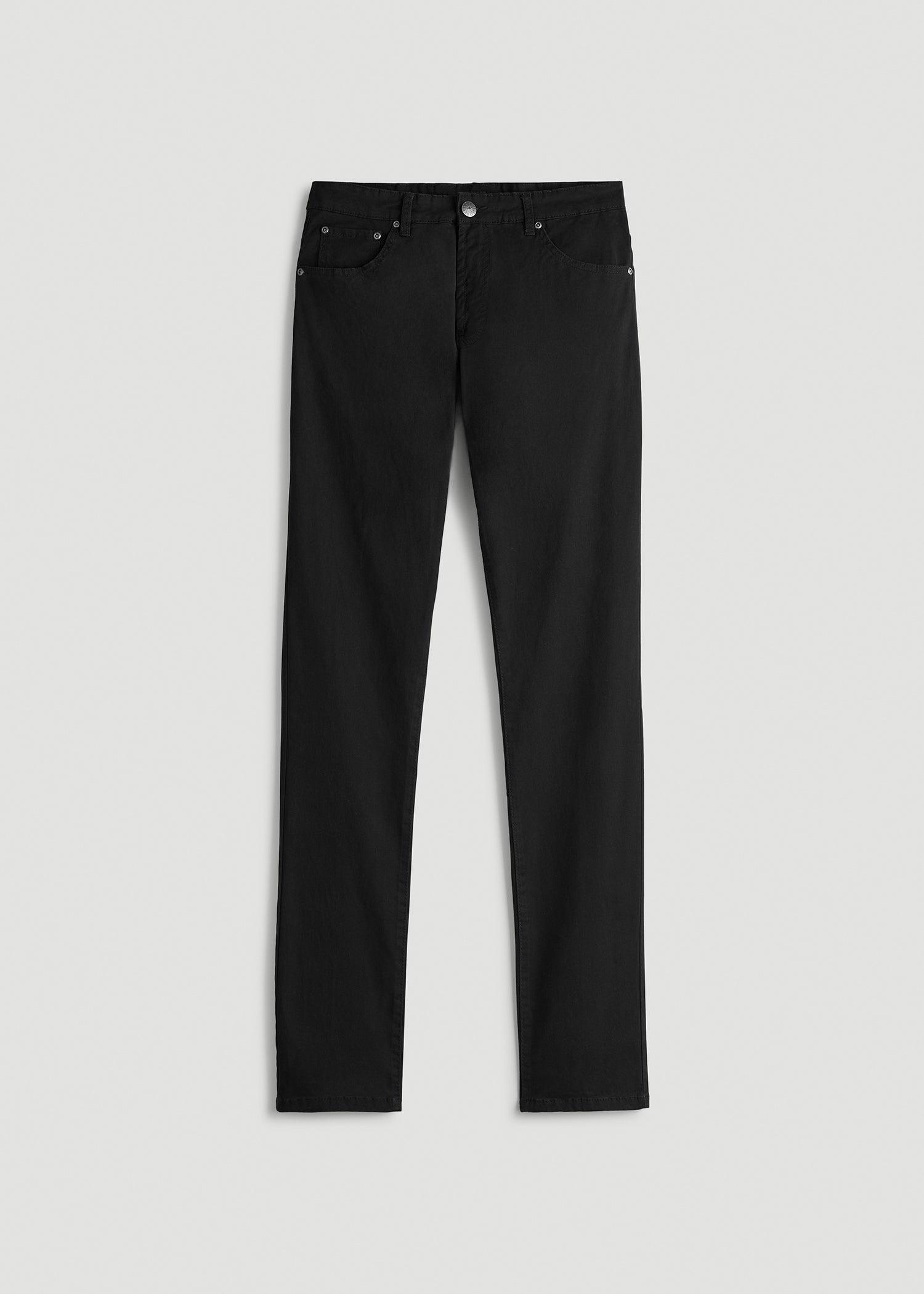 Carman TAPERED Fit Five Pocket Pants for Tall Men in Black Male Product Image