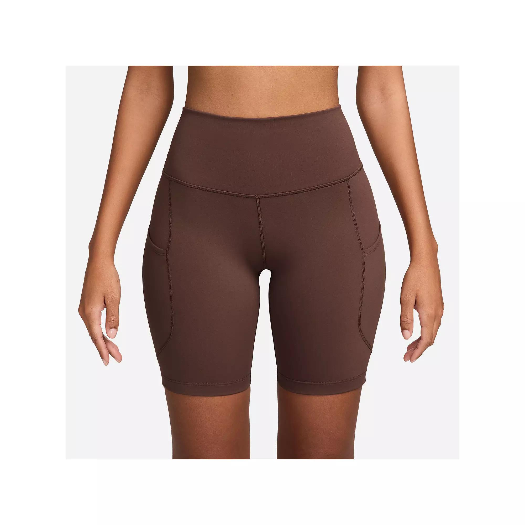 Women's Nike One 8-in. High-Waisted Pocketed Biker Shorts,  Product Image