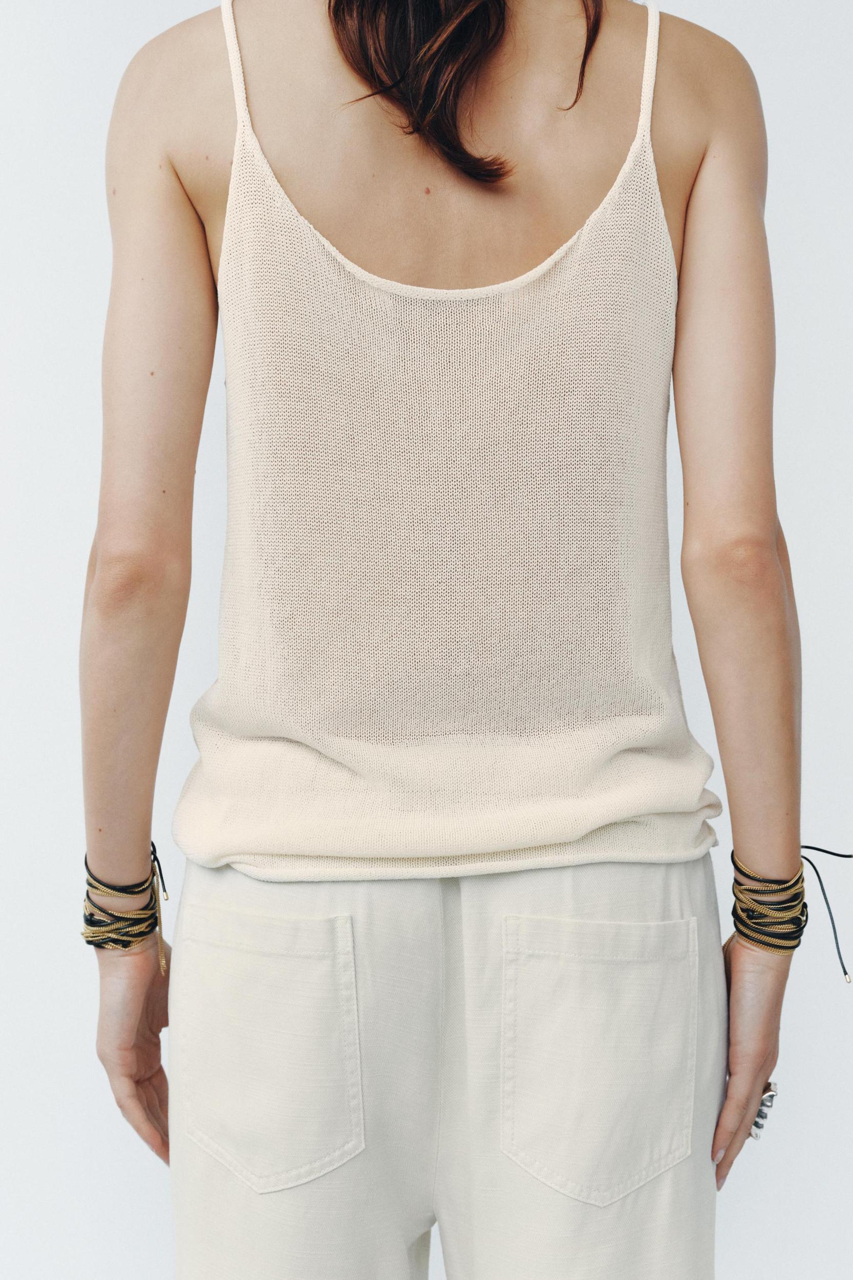 STRAPPY KNIT TOP Product Image