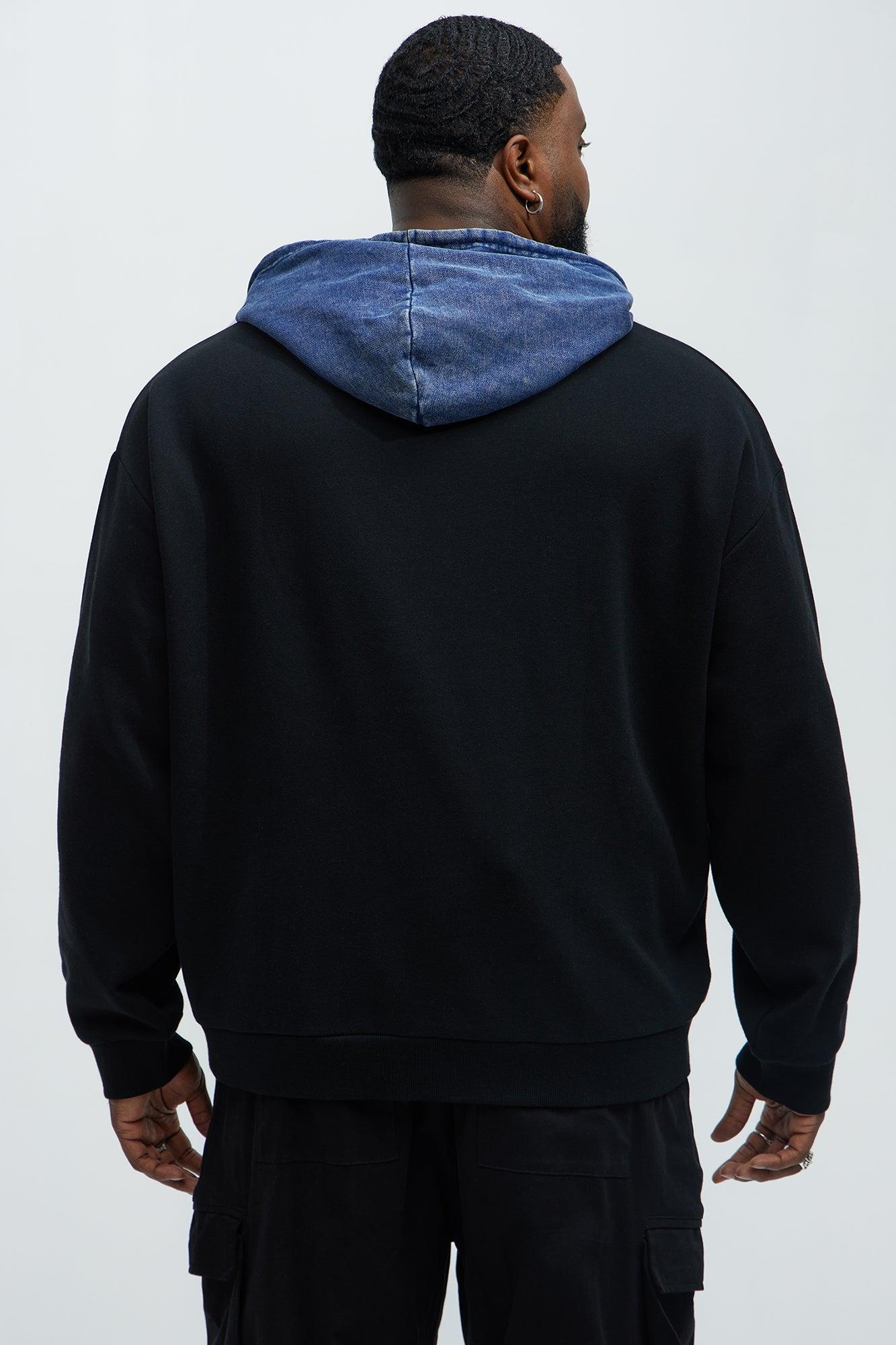 Tyson Rainy Daze Oversized Hoodie - Black/combo Product Image