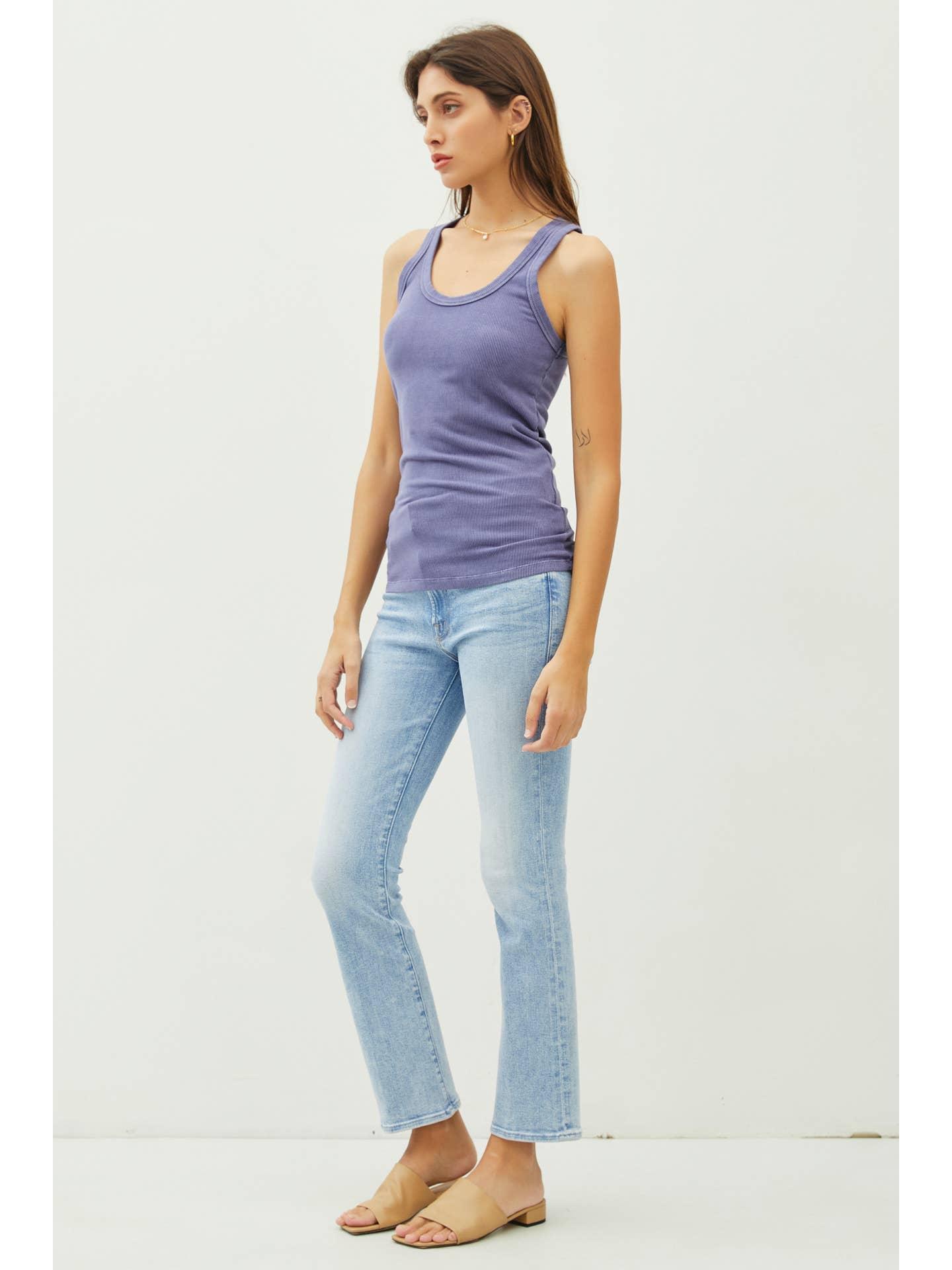 UB BASICS: SPRING BREEZE RIBBED TANK Product Image