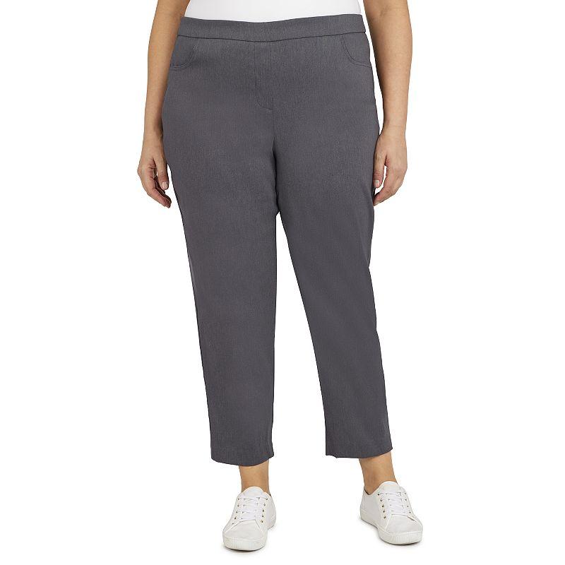 Plus Size Short Alfred Dunner Allure Pull On Ankle Pants, Womens Product Image