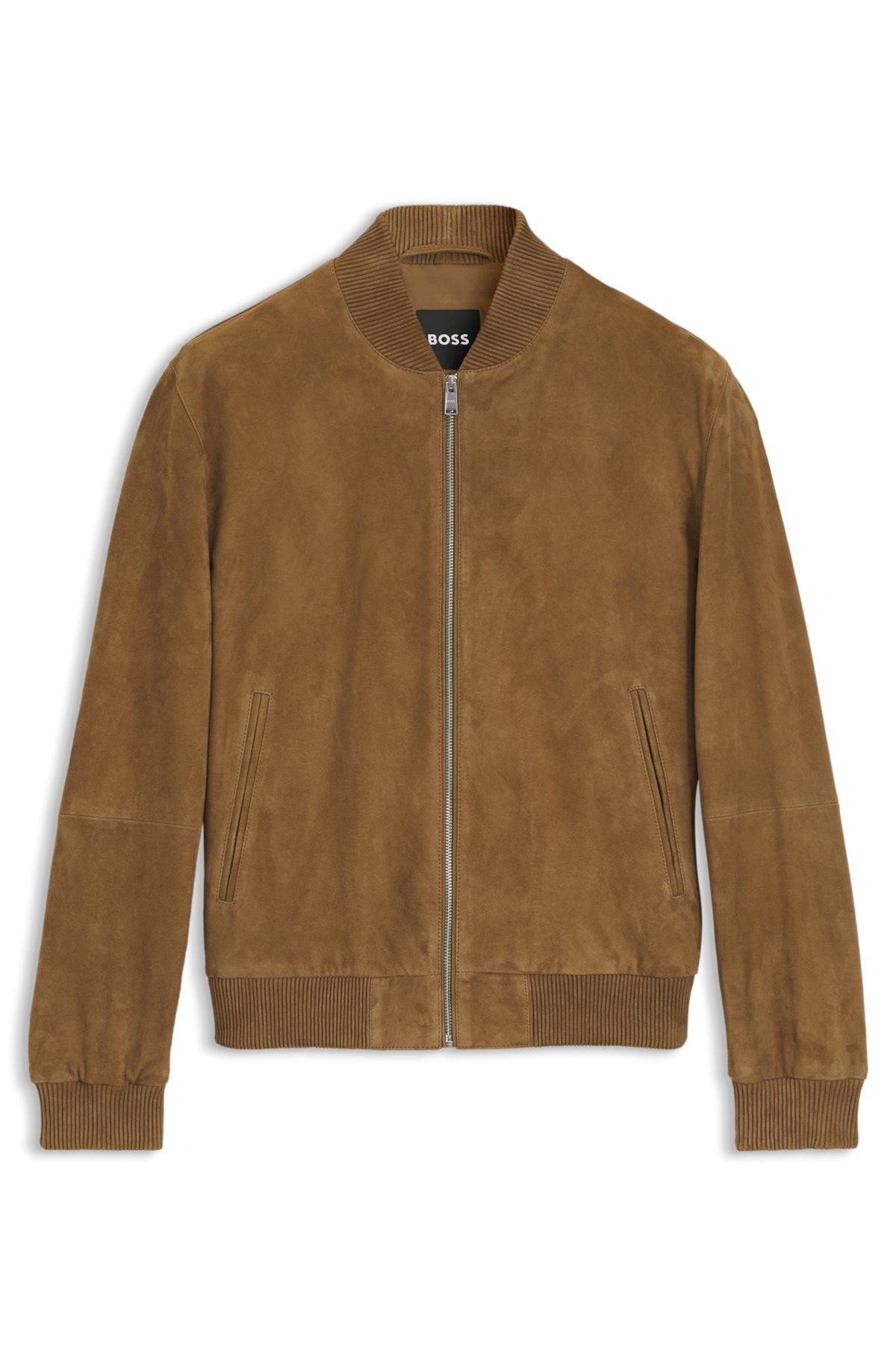 Regular-fit jacket in suede Product Image