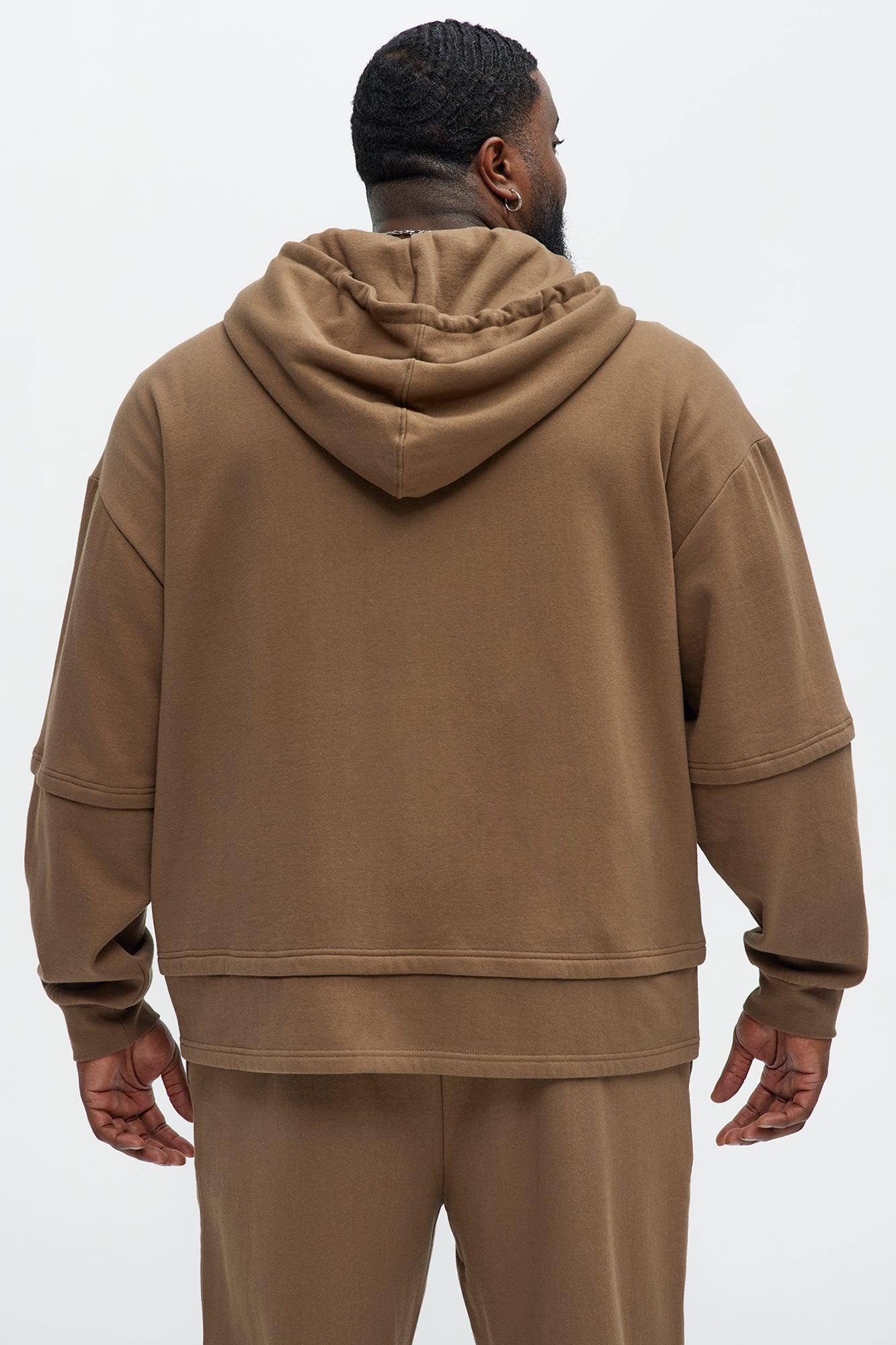 Interstellar Zip Hoodie - Brown Product Image