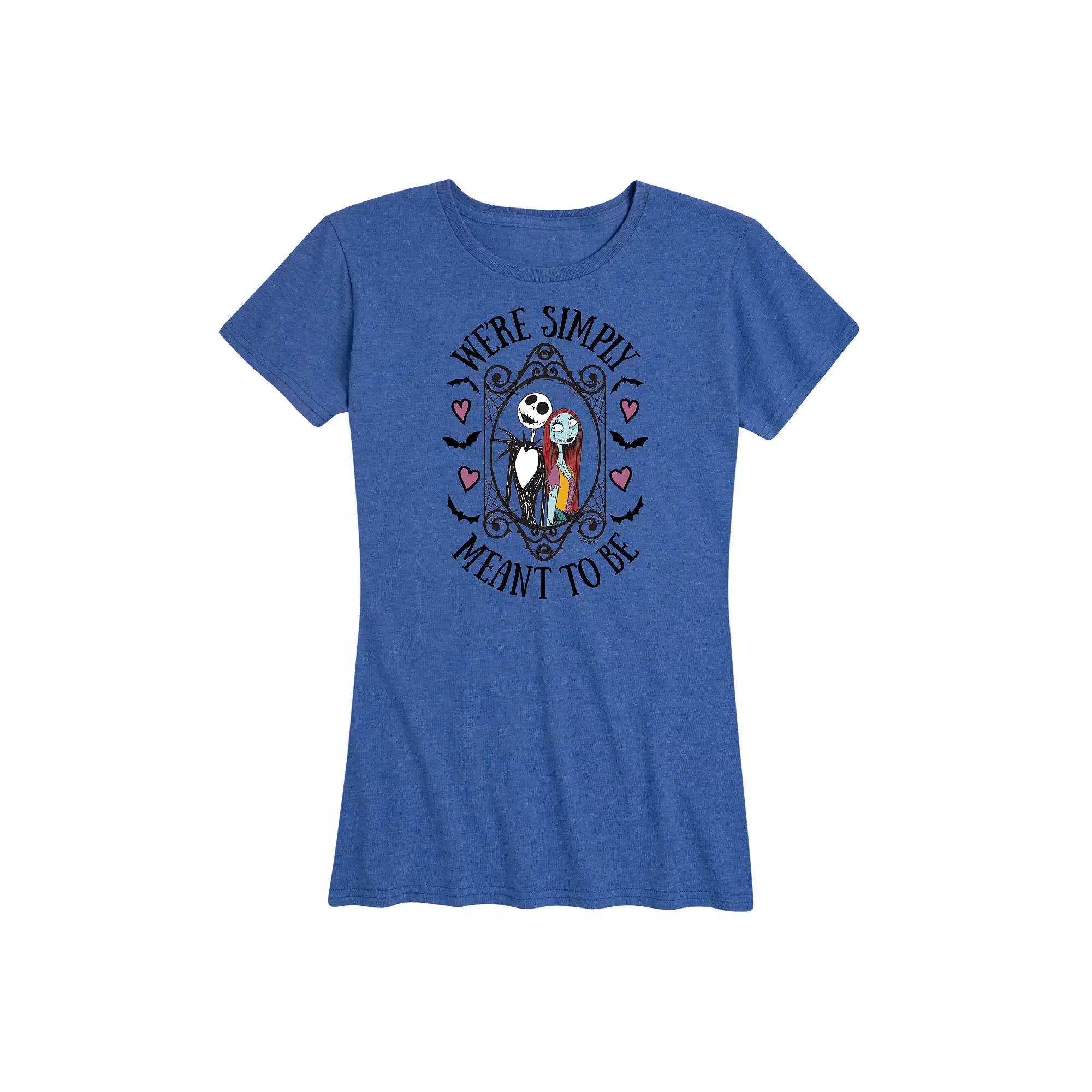 Disney's Nightmare Before Christmas Women's Meant To Be Graphic Tee, Girl's,  Product Image