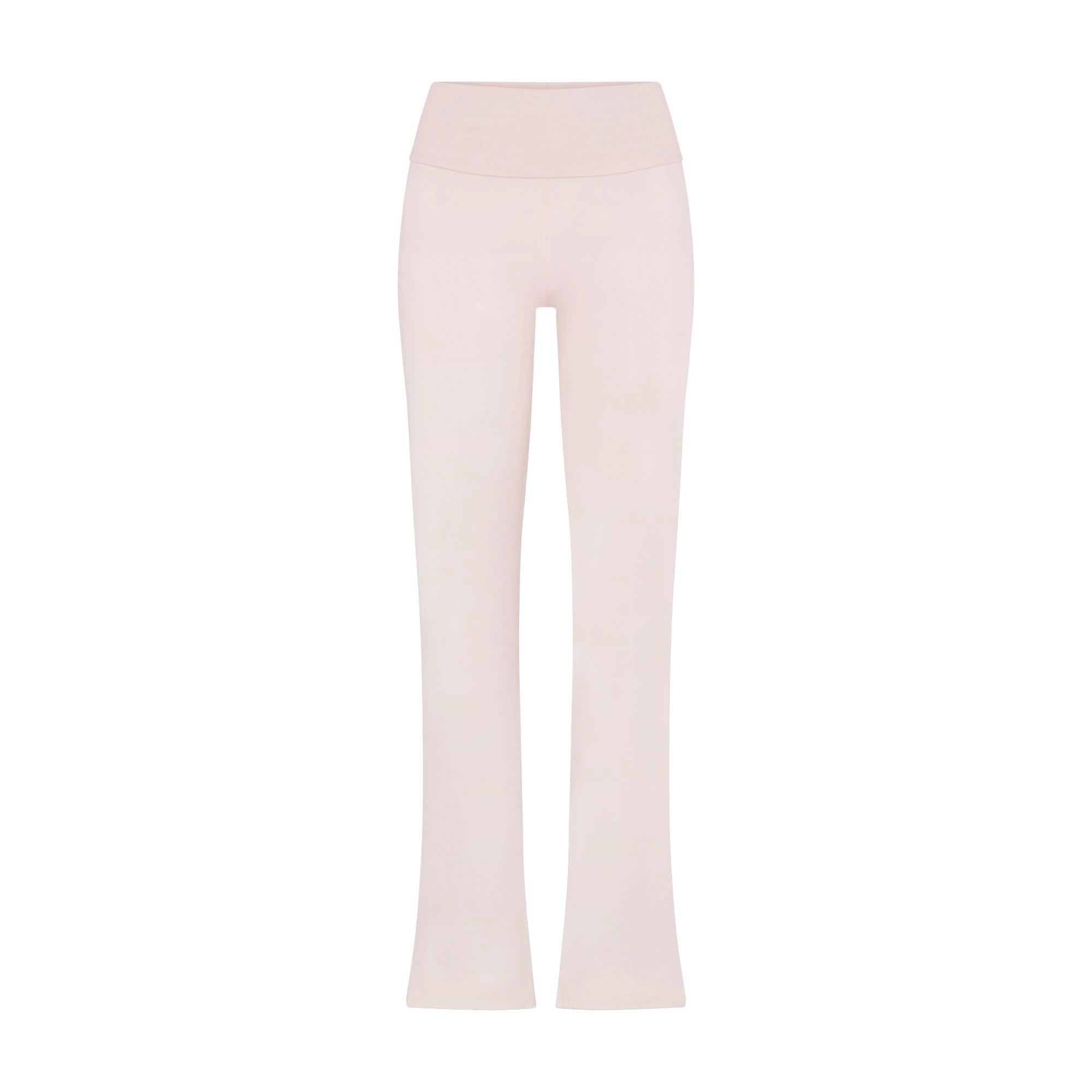COTTON JERSEY FOLDOVER PANT | BARELY PINK Product Image