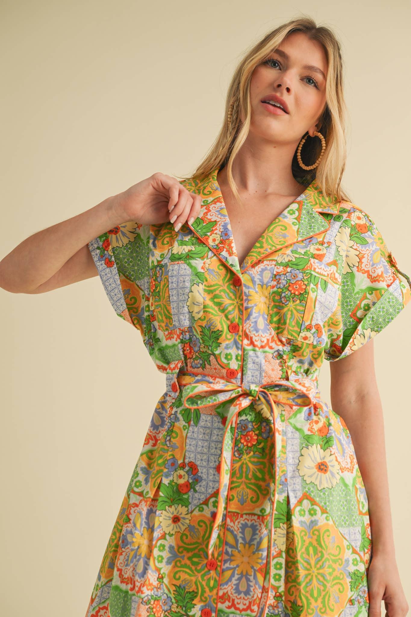 Patchwork Button Down Mini Product Image