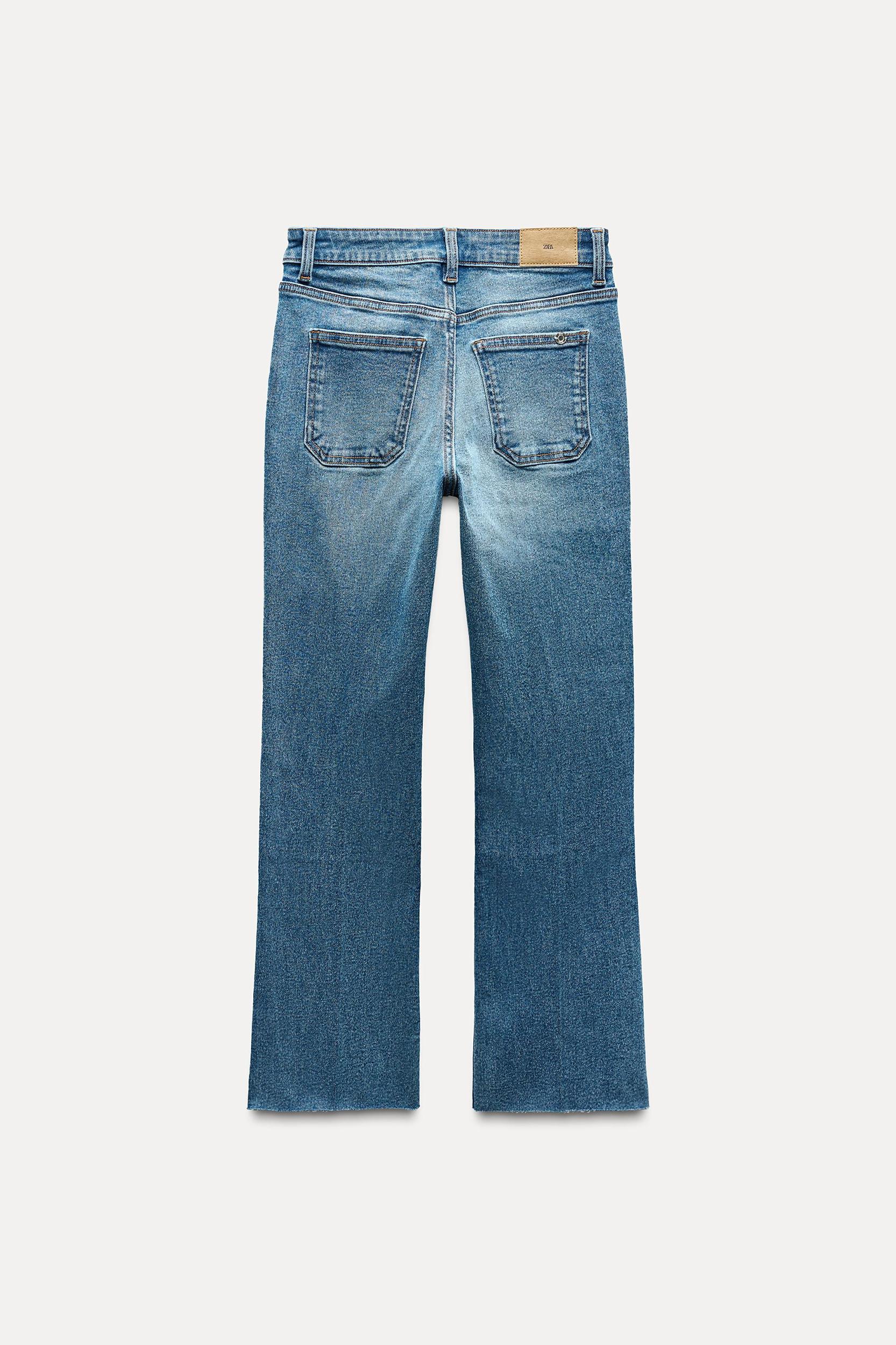HIGH-WAISTED MINI FLARE JEANS Z1975 Product Image