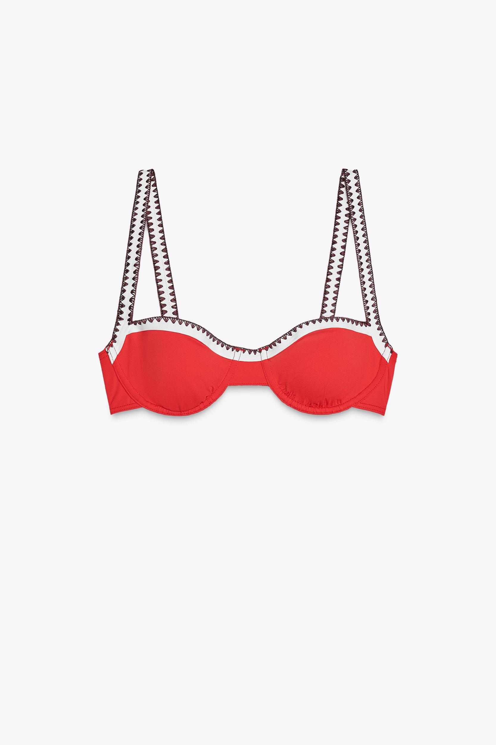 UNDERWIRE CONTRAST BIKINI TOP Product Image