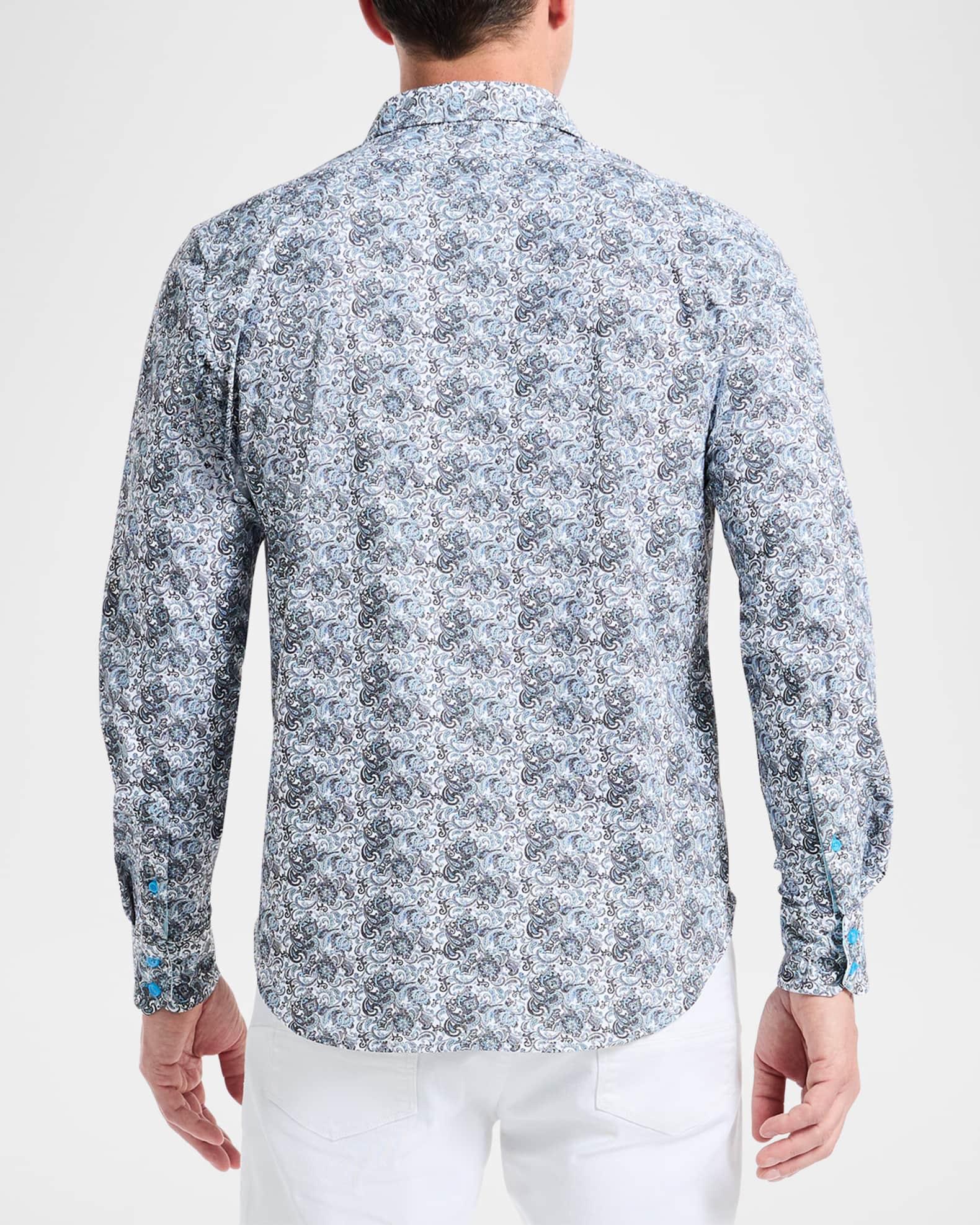 Men's Fitzgerald Micro-Paisley Woven Sport Shirt Product Image