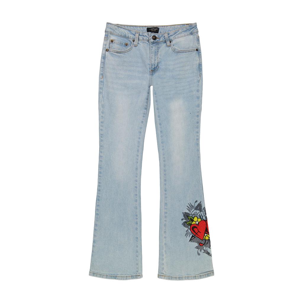 Hearts Low Waist Bootcut Jean Product Image