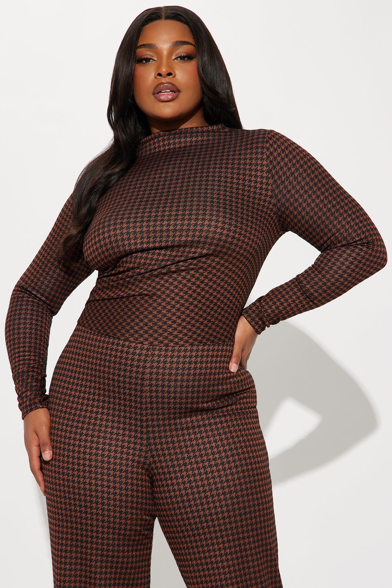 Pulling Up To Work Jumpsuit - Rust/combo Product Image