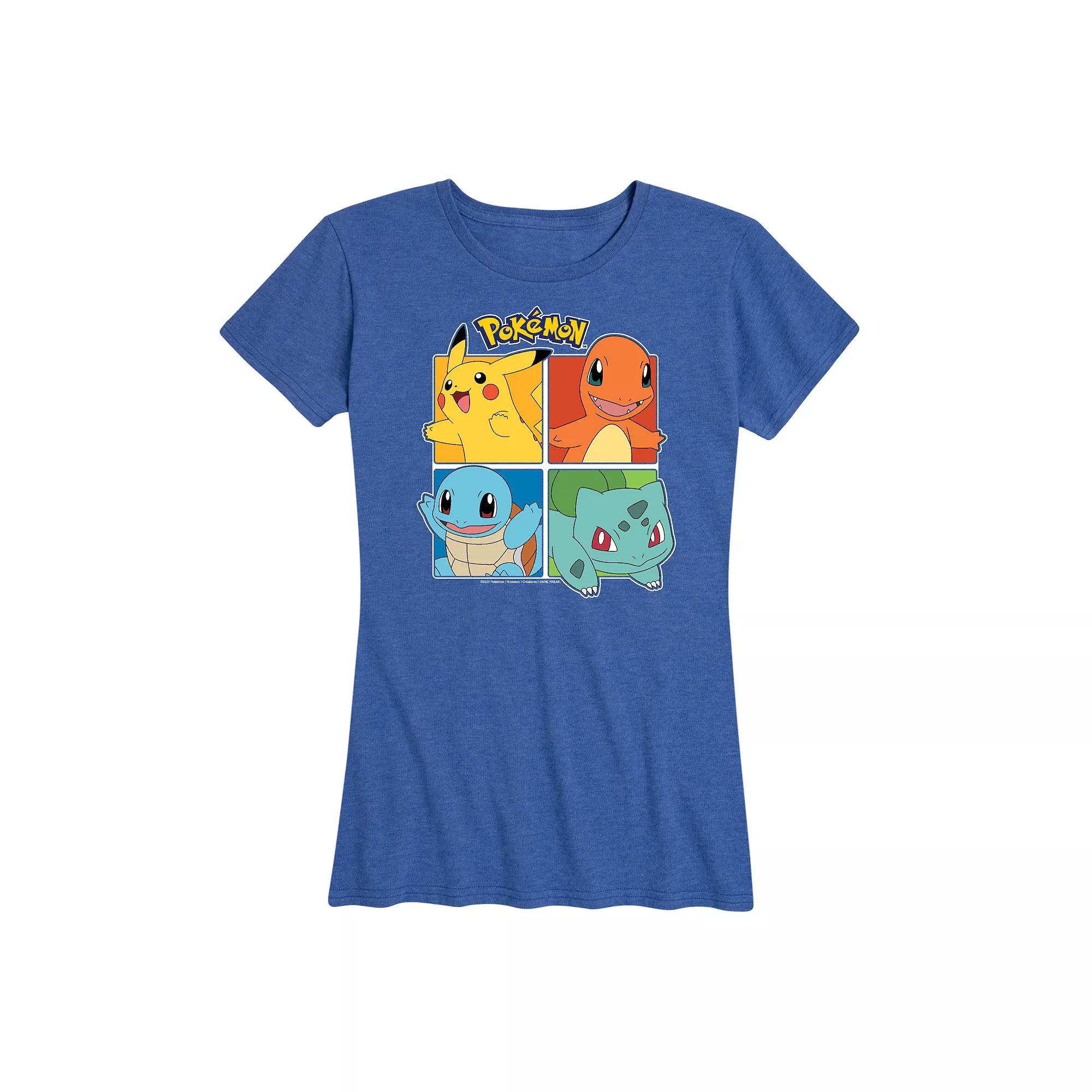 Women's Pokemon Partner Squares Graphic Tee,  Product Image