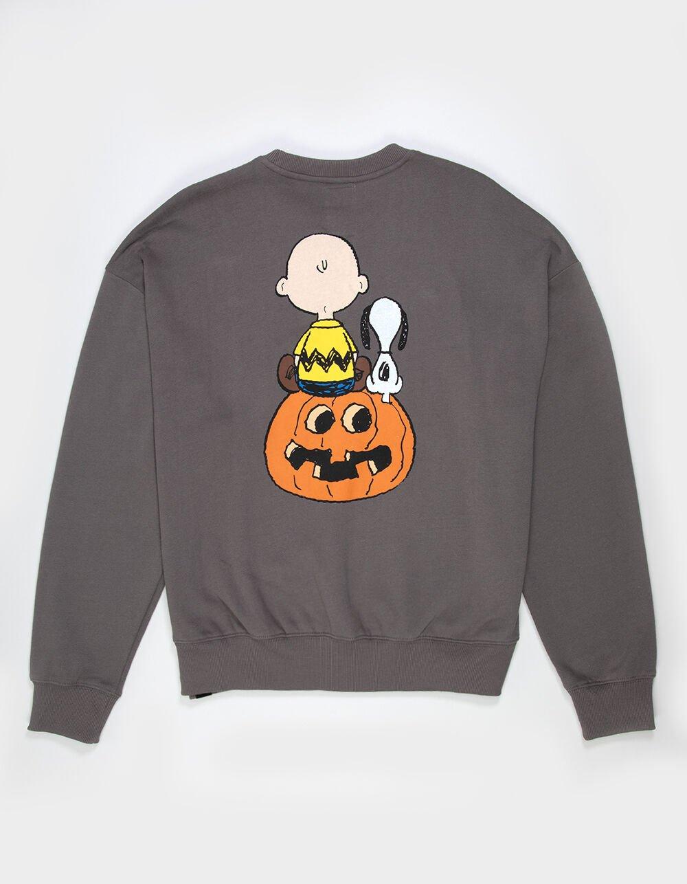 RSQ x Peanuts Together Mens Oversized Crewneck Sweatshirt - DARK GRAY Product Image