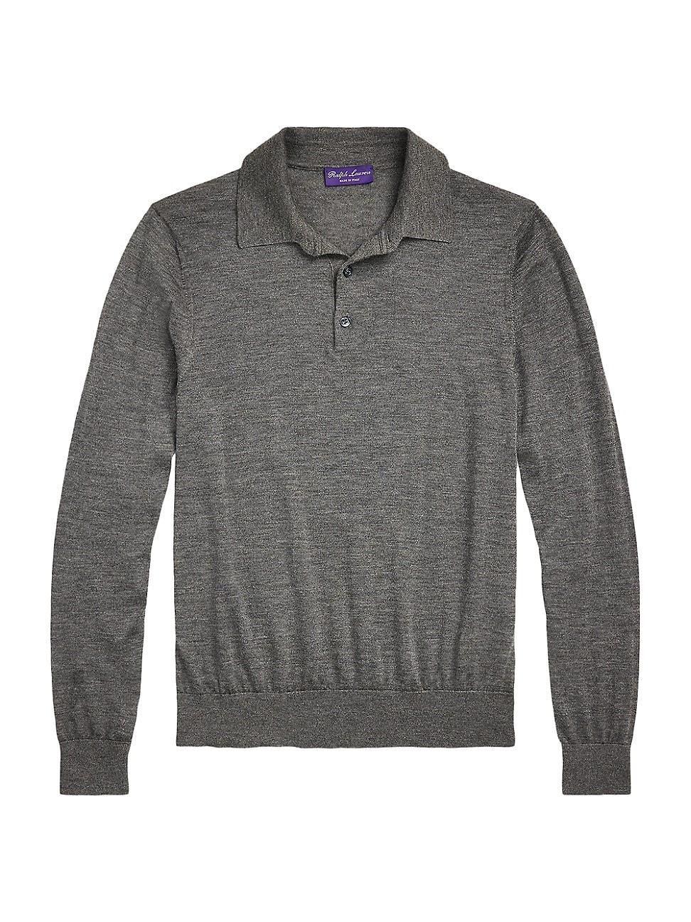 Mens Cashmere Polo-Collar Sweater Product Image