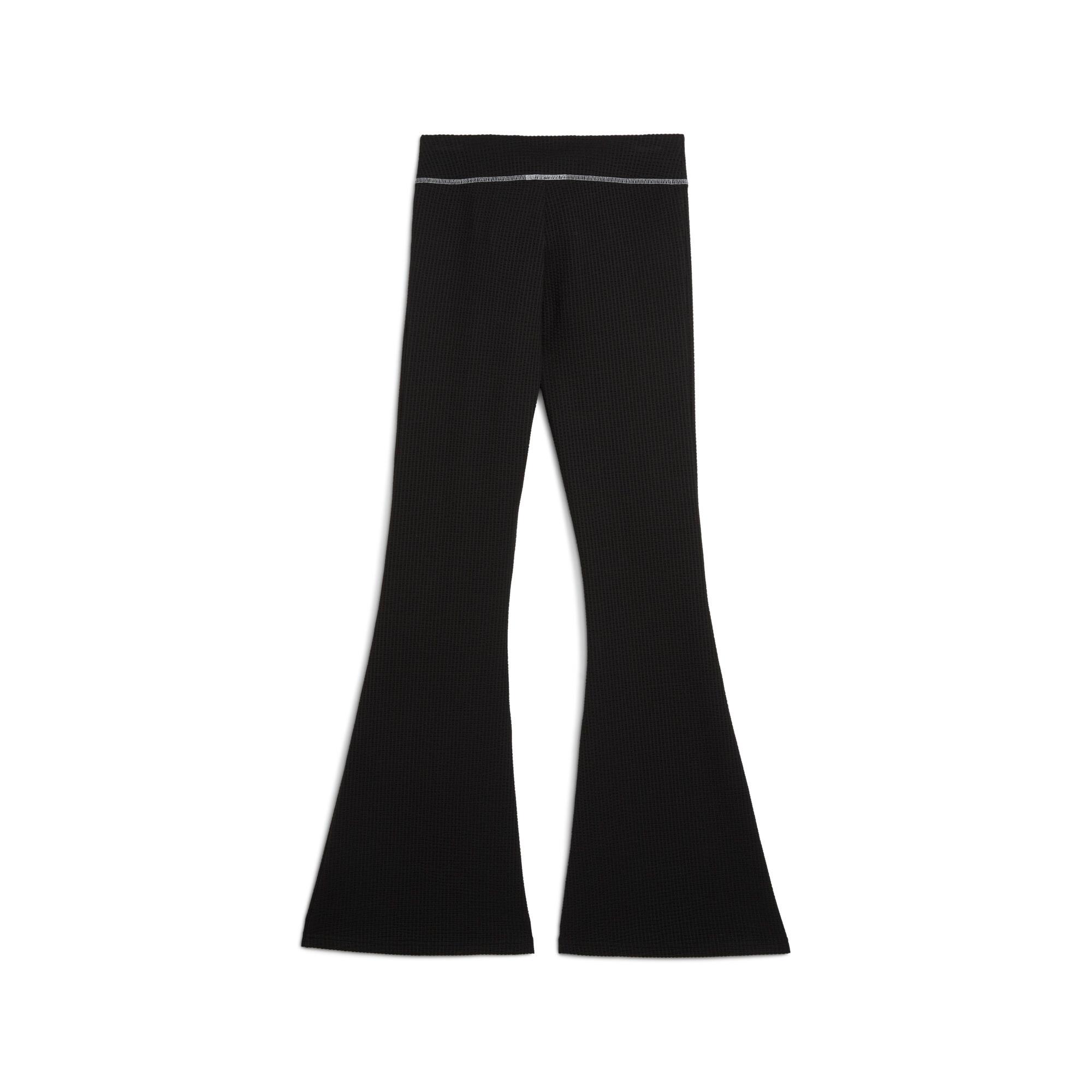 DARE TO Women's Textured Flared Leggings Product Image