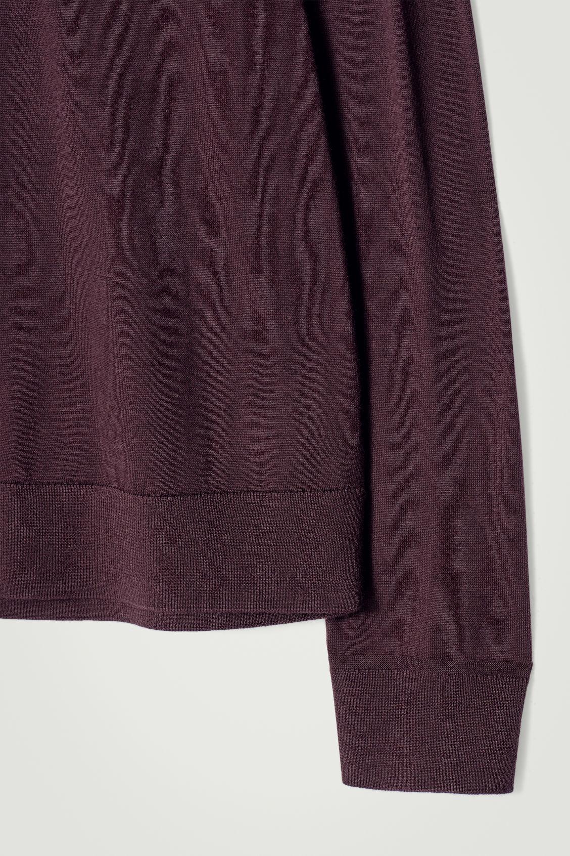 SLIM MERINO WOOL CREW-NECK SWEATER Product Image