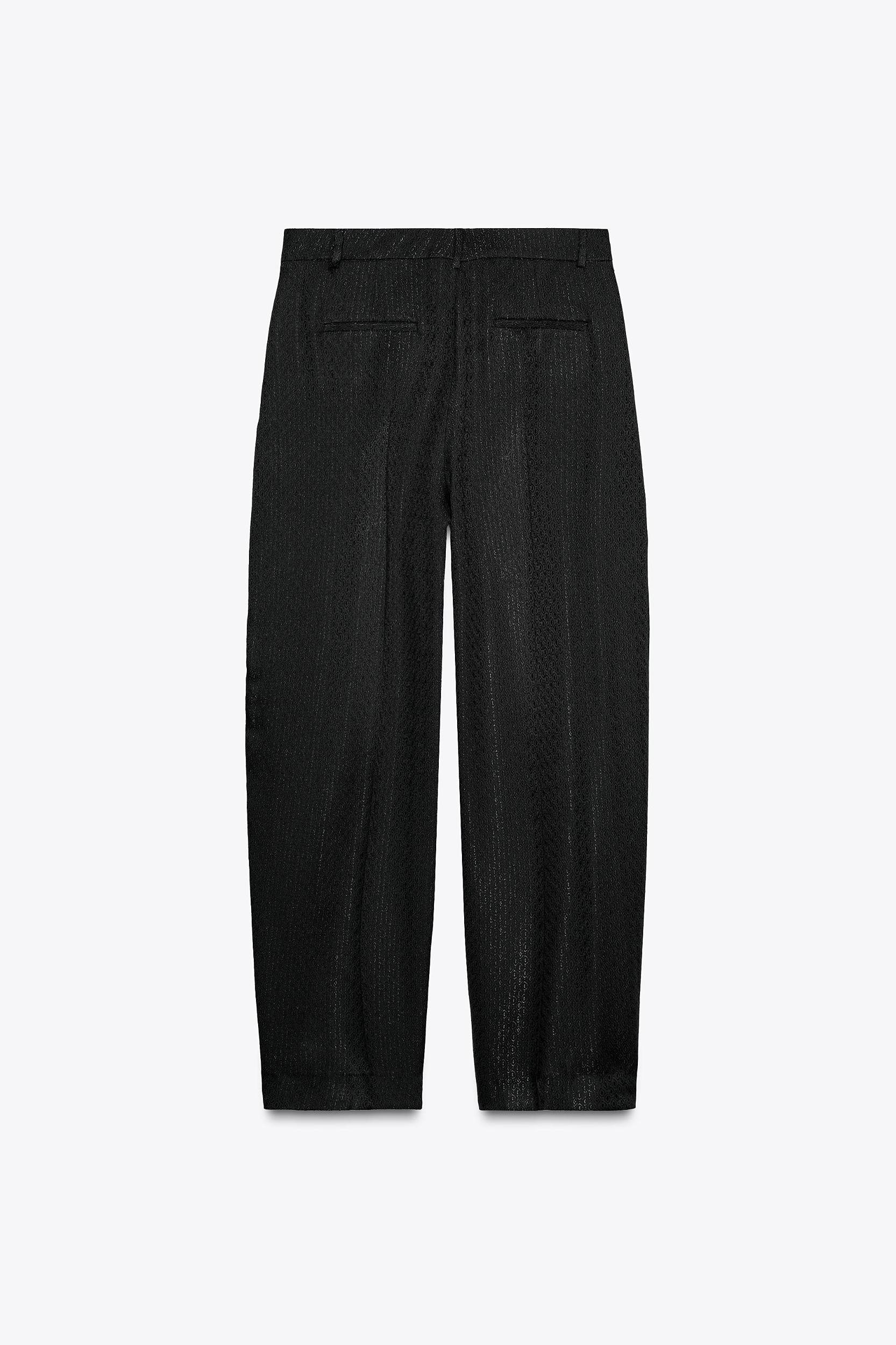 ZW COLLECTION JACQUARD PLEATED PANTS Product Image