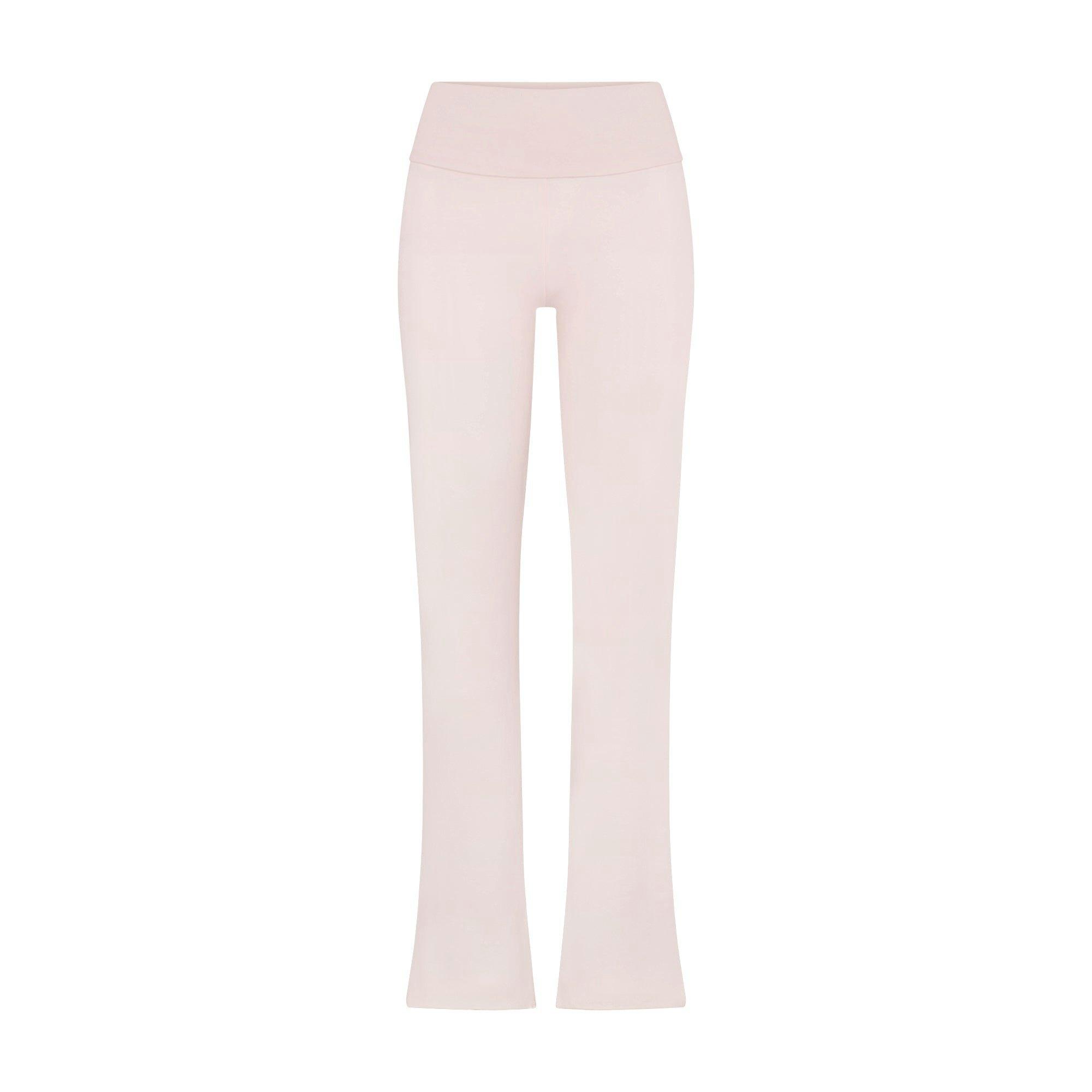 COTTON JERSEY FOLDOVER PANT | BARELY PINK Product Image