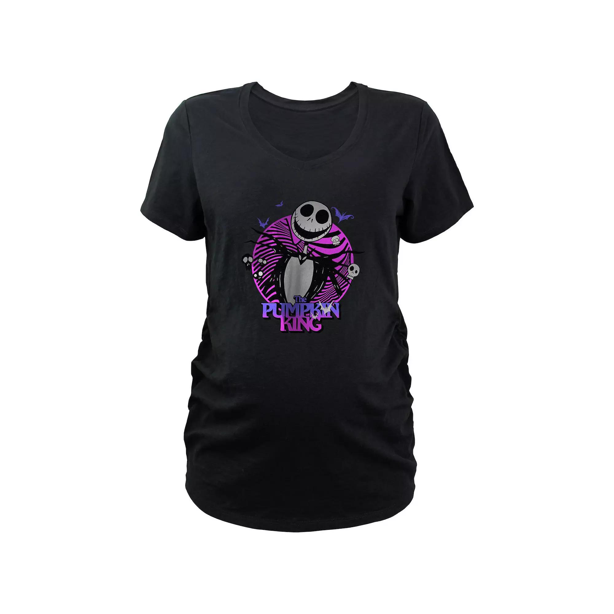 Disney's The Nightmare Before Christmas The Pumpkin King Maternity Graphic Tee, Women's,  Product Image