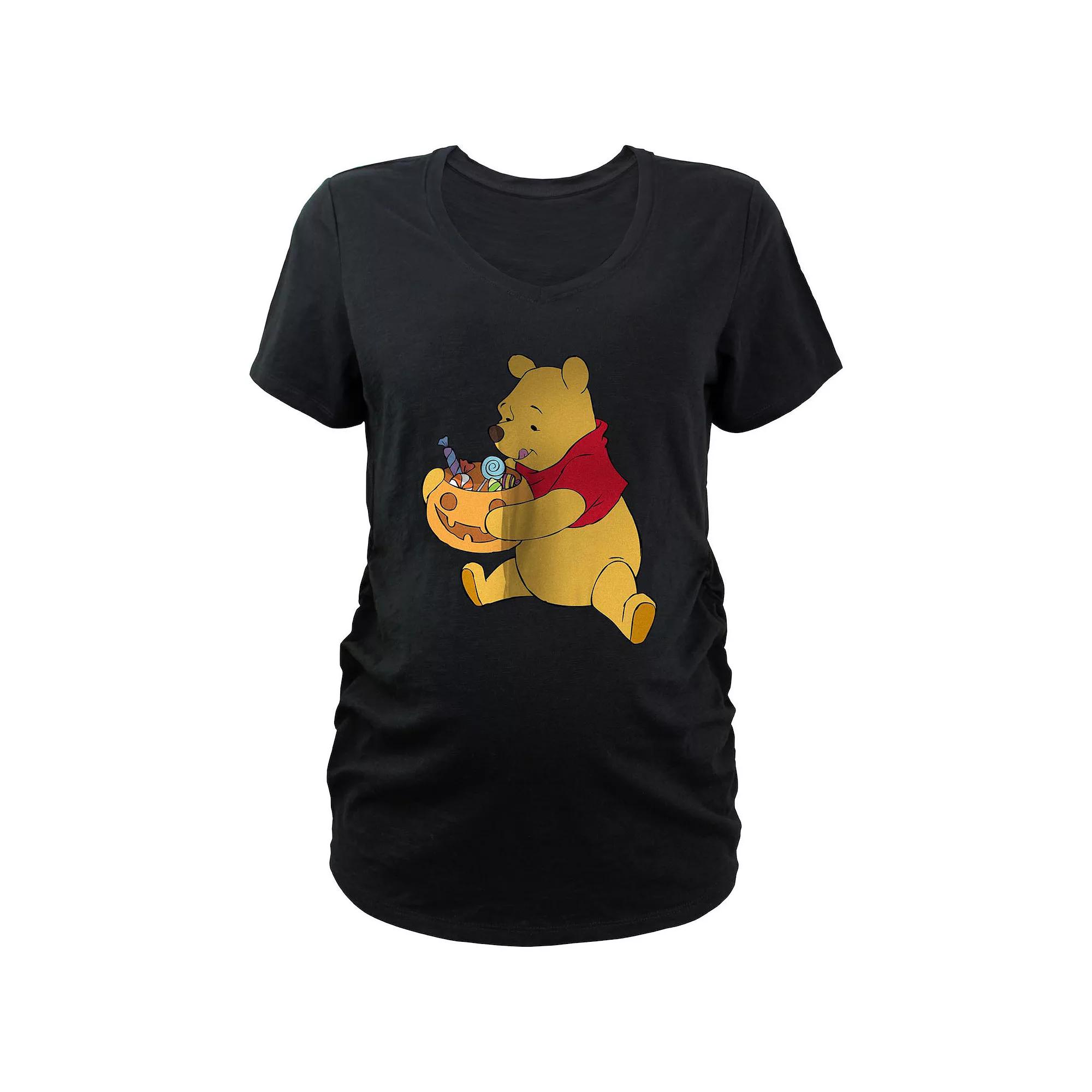 Disney's Winnie The Pooh Candy Eater Maternity Graphic Tee, Women's,  Product Image