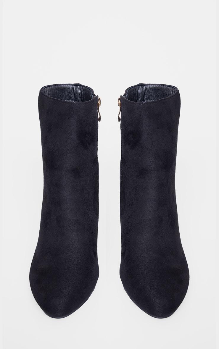 Black Behati Faux Suede Ankle Boots Product Image