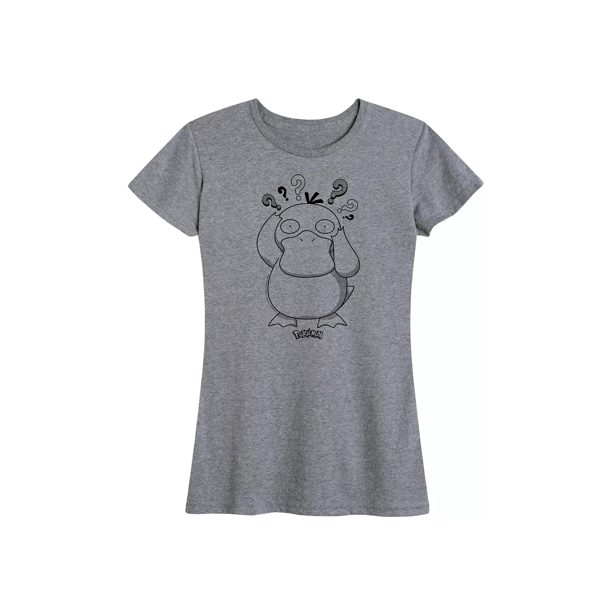 Women's Pokemon Psyduck Pattern Graphic Tee,  Product Image