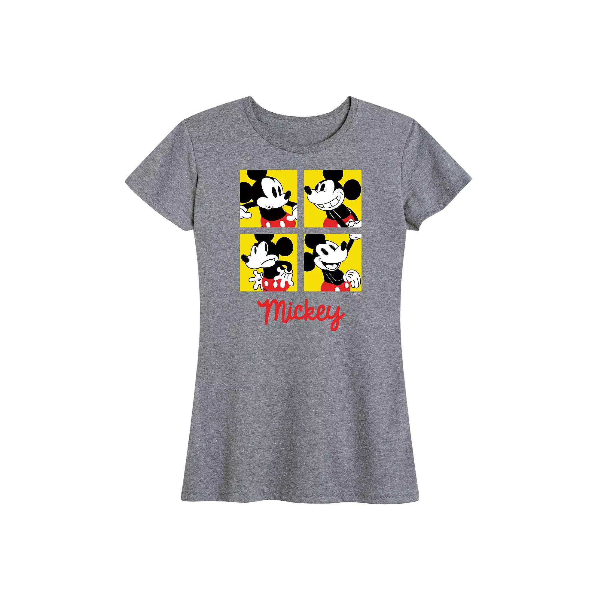 Disney's Mickey Mouse Women's Grid Graphic Tee,  Product Image