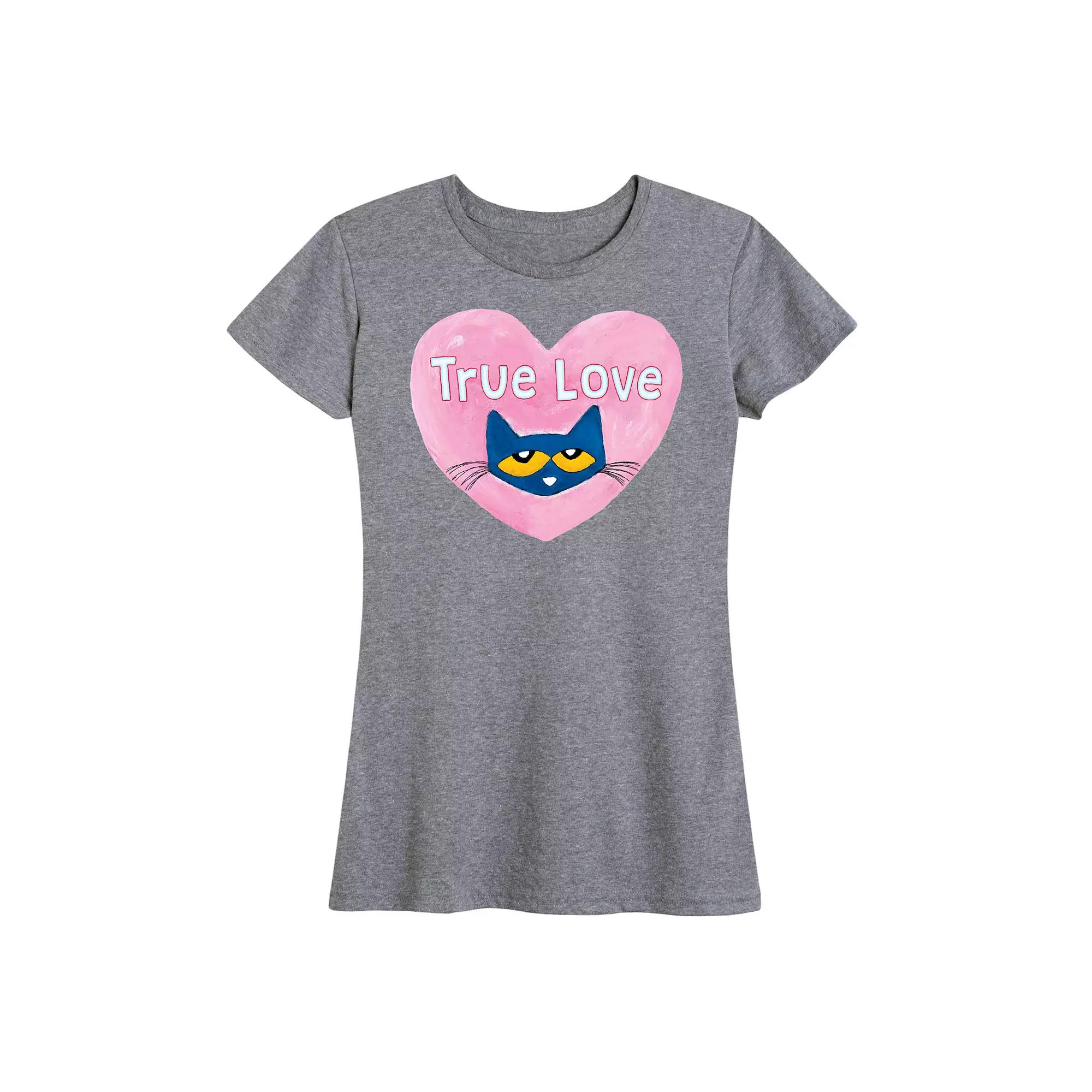 Women's Pete The Cat True Love Graphic Tee,  Product Image