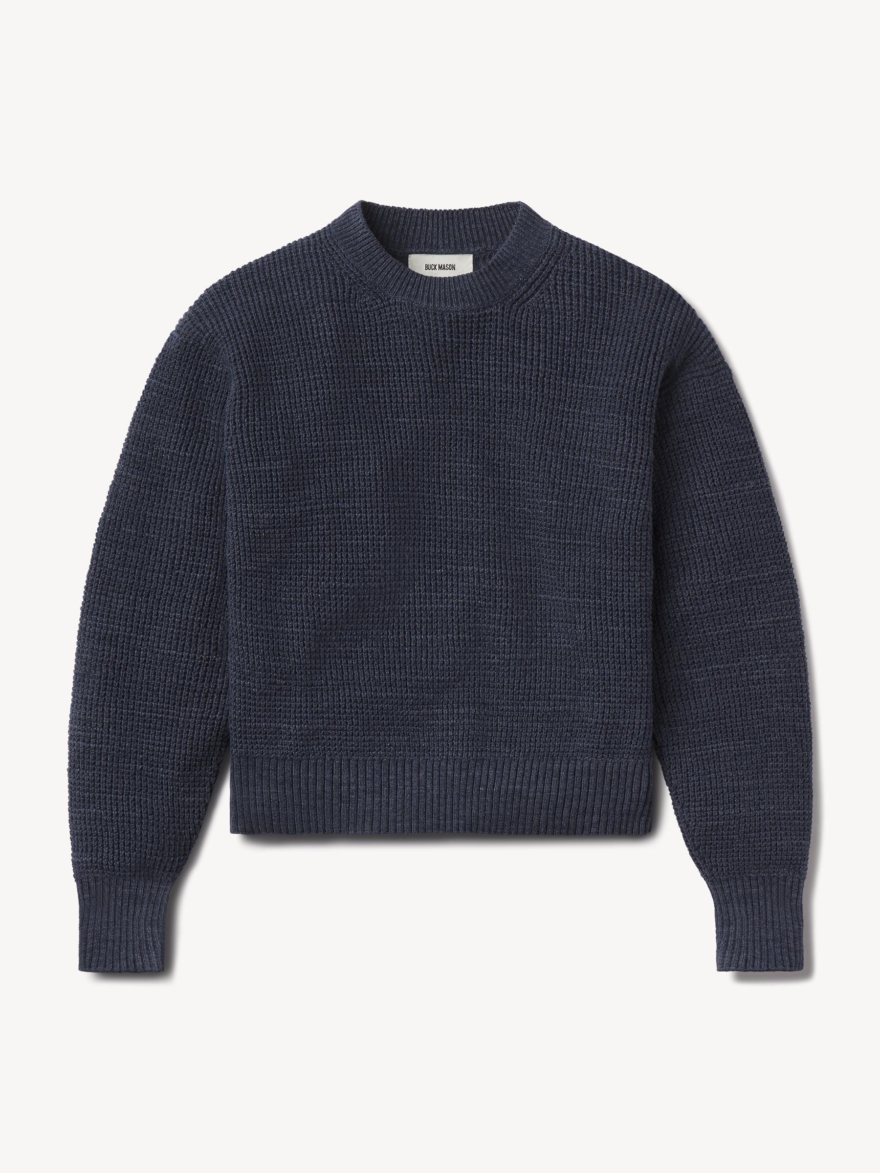 Marled Navy Heather Seafarer Shrunken Crew Product Image