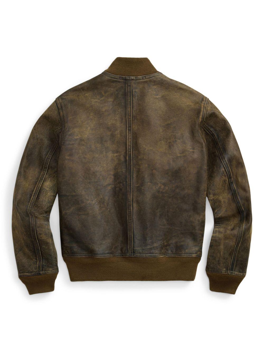 Stanton distressed leather jacket Product Image