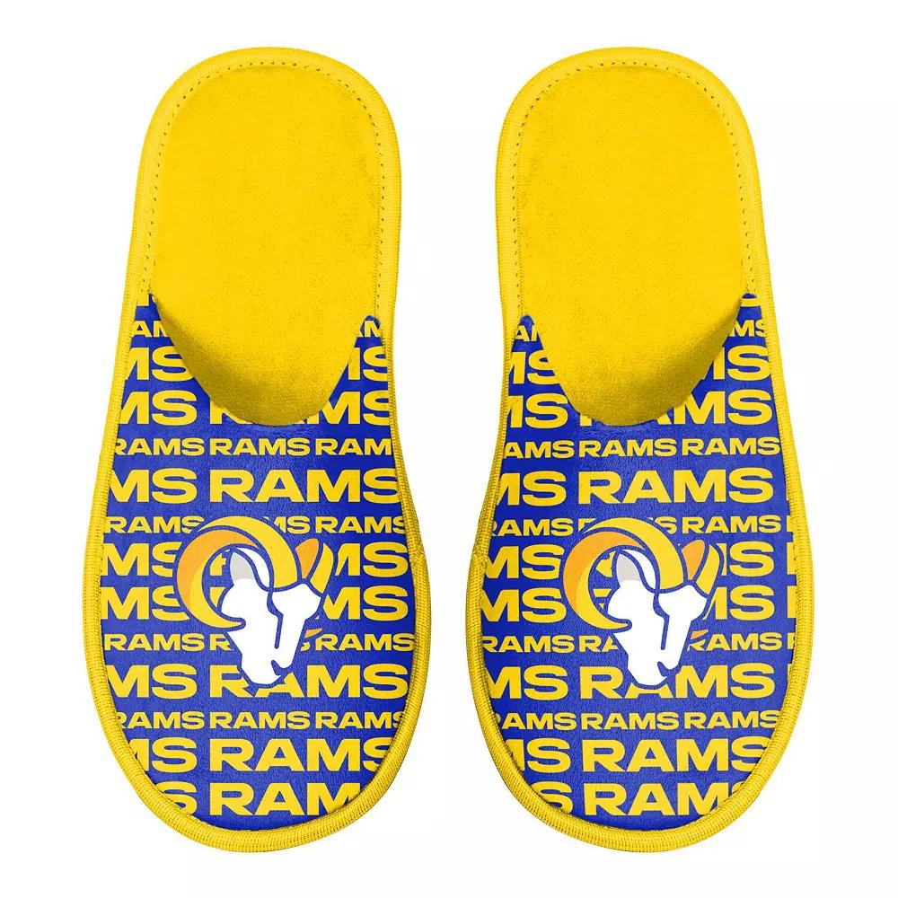 Men's FOCO Los Angeles Rams Scuff Logo Slide Slippers,  Product Image