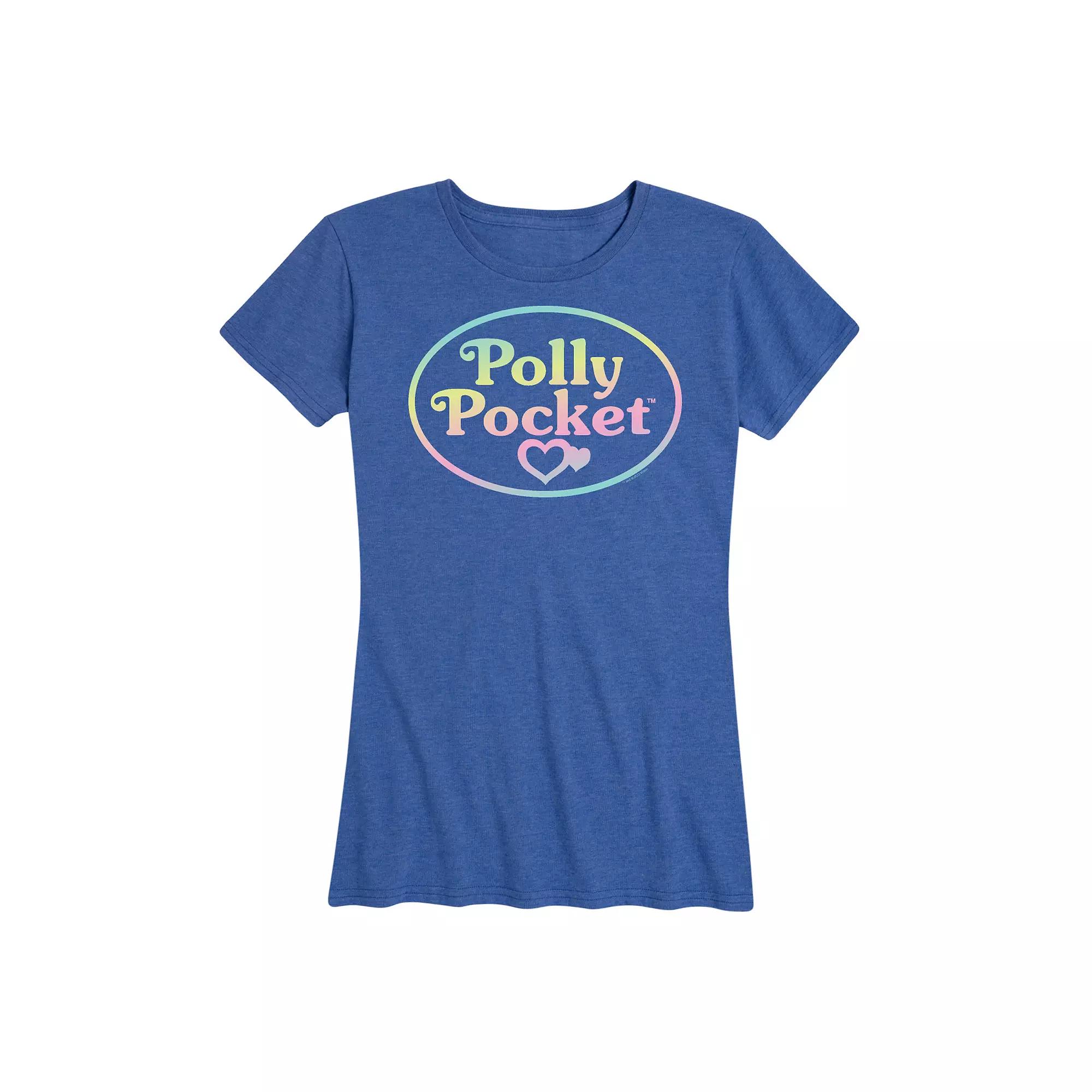 Women's Polly Pocket Ombre Logo Graphic Tee,  Product Image