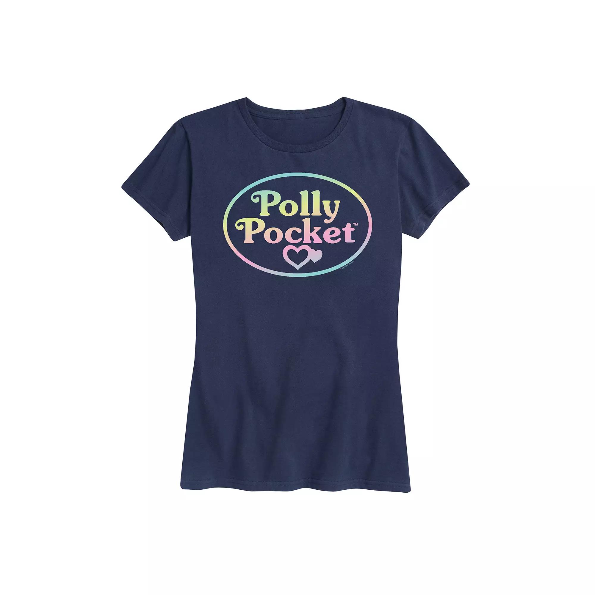 Women's Polly Pocket Ombre Logo Graphic Tee,  Product Image