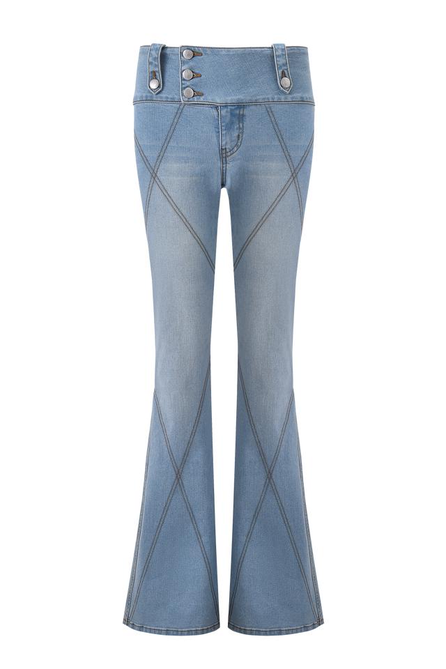 MALLORY JEAN - LIGHT BLUE DENIM Product Image