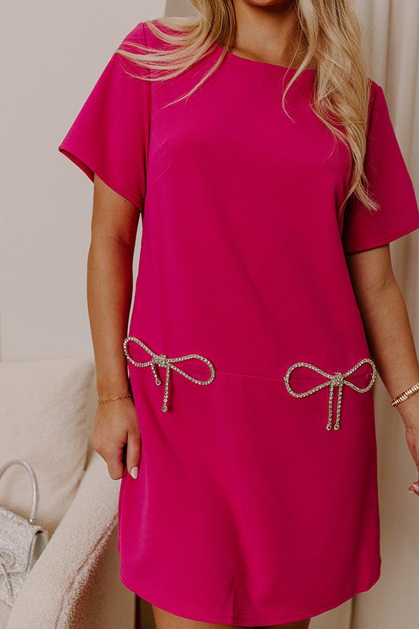 So Charmed Mini Dress in Fuchsia Product Image