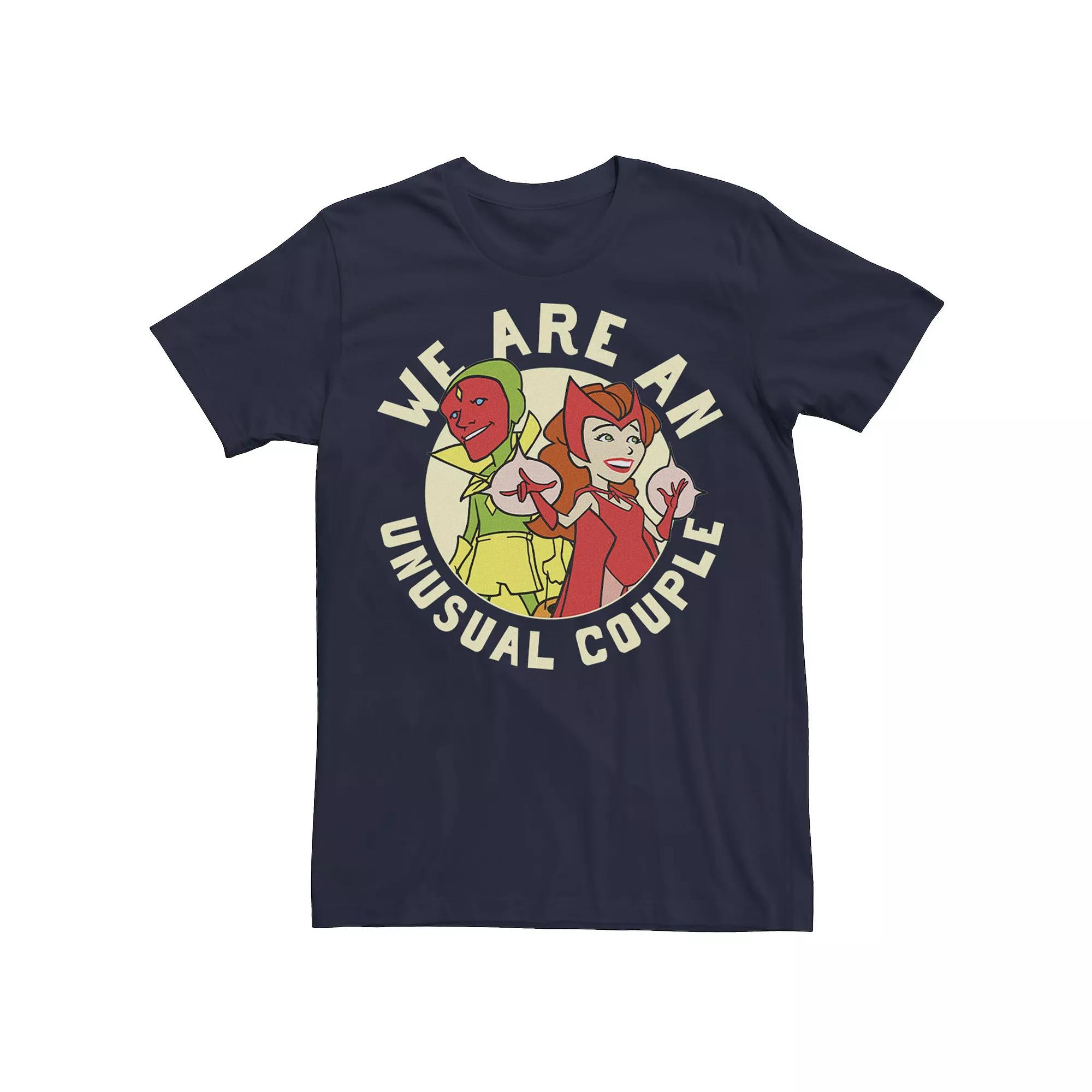 Big & Tall Marvel WandaVision Halloween "We Are An Unusual Couple" Retro Tee, Men's,  Product Image